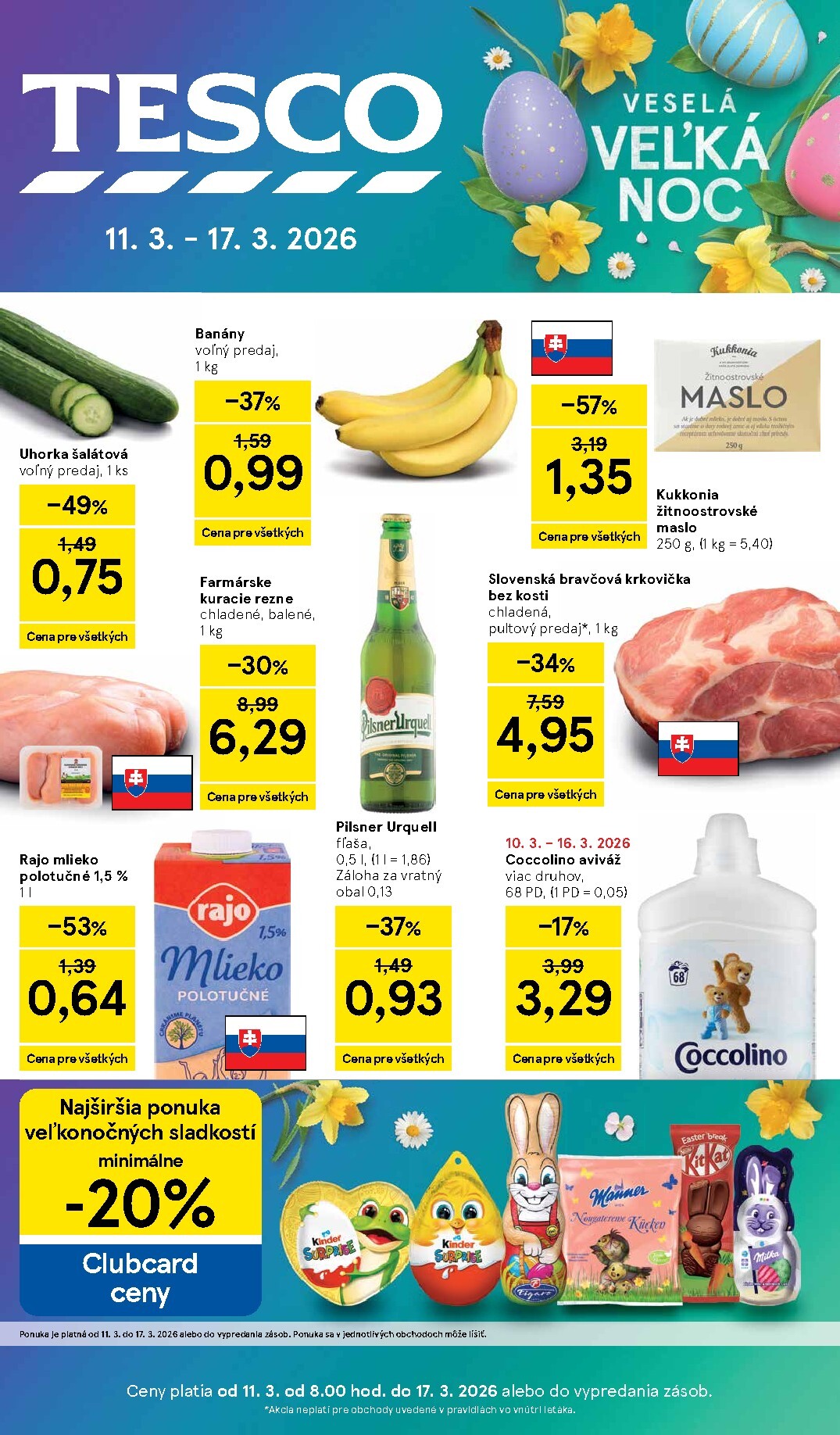 tesco - Leták Tesco platný od 11.03.2026 do 17.03.2026