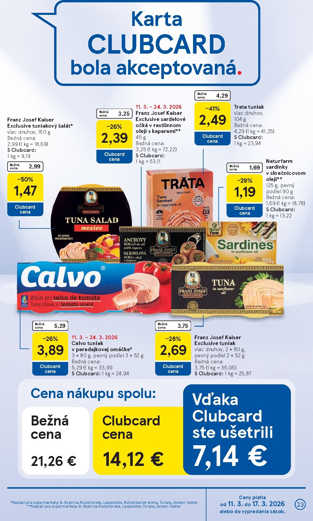 tesco - Leták Tesco supermarket platný od 11.03.2026 do 17.03.2026 - page: 23