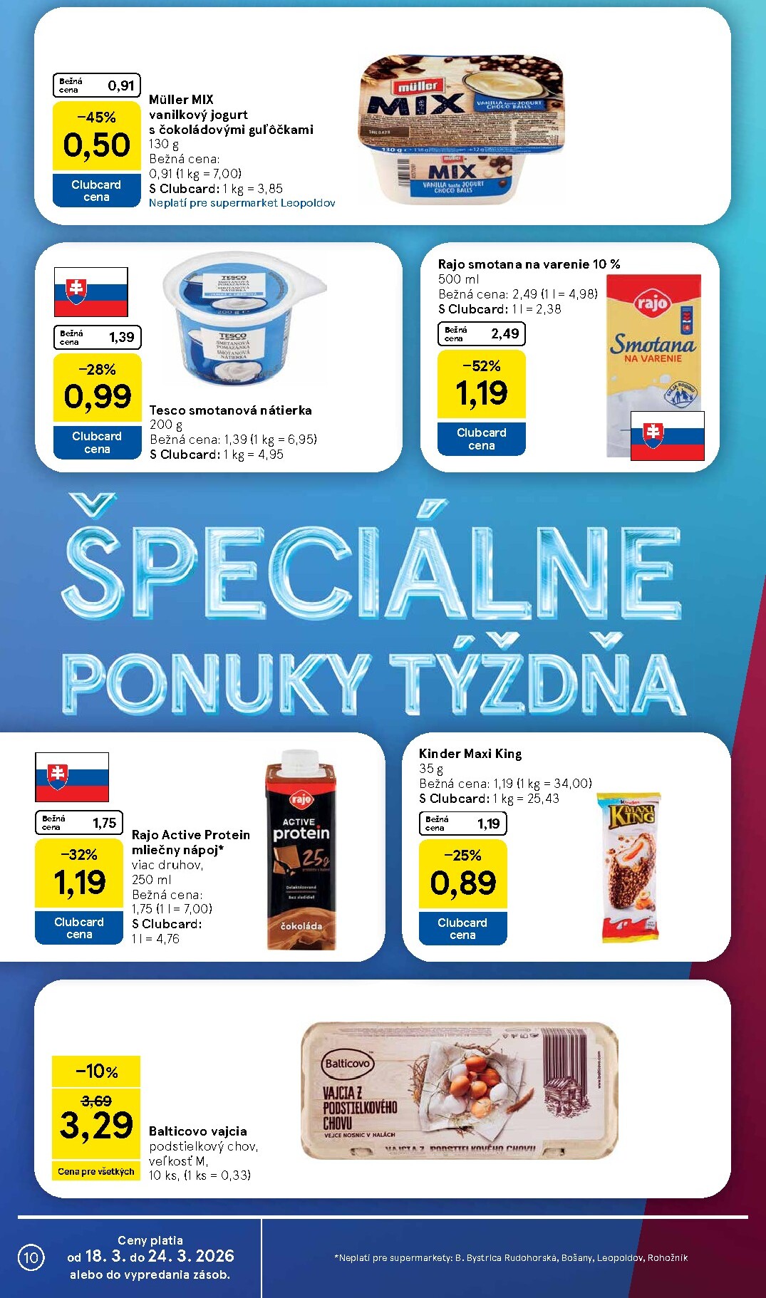 tesco - Leták Tesco supermarket platný od 18.03.2026 do 24.03.2026 - page: 10