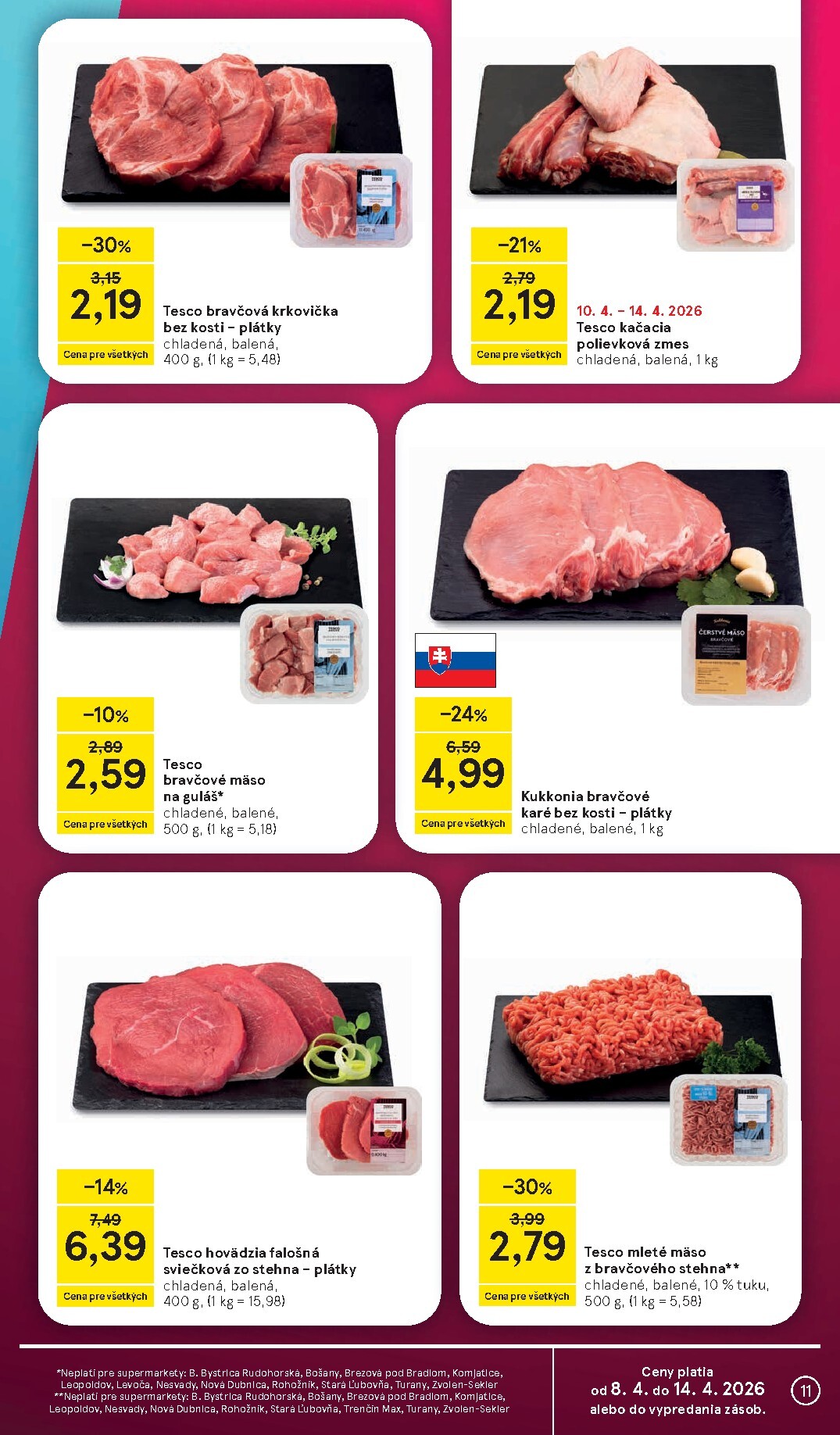 tesco - Leták Tesco supermarket platný od 08.04.2026 do 14.04.2026 - page: 11