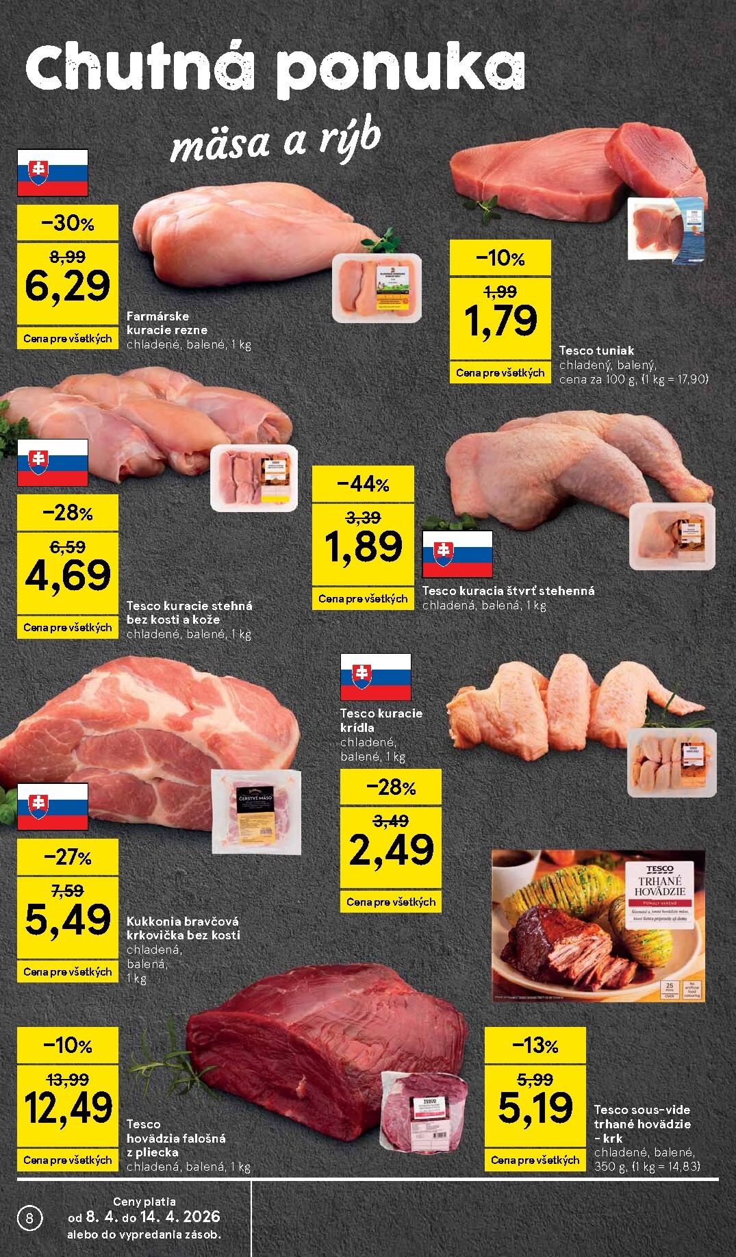 tesco - Leták Tesco supermarket platný od 08.04.2026 do 14.04.2026 - page: 8