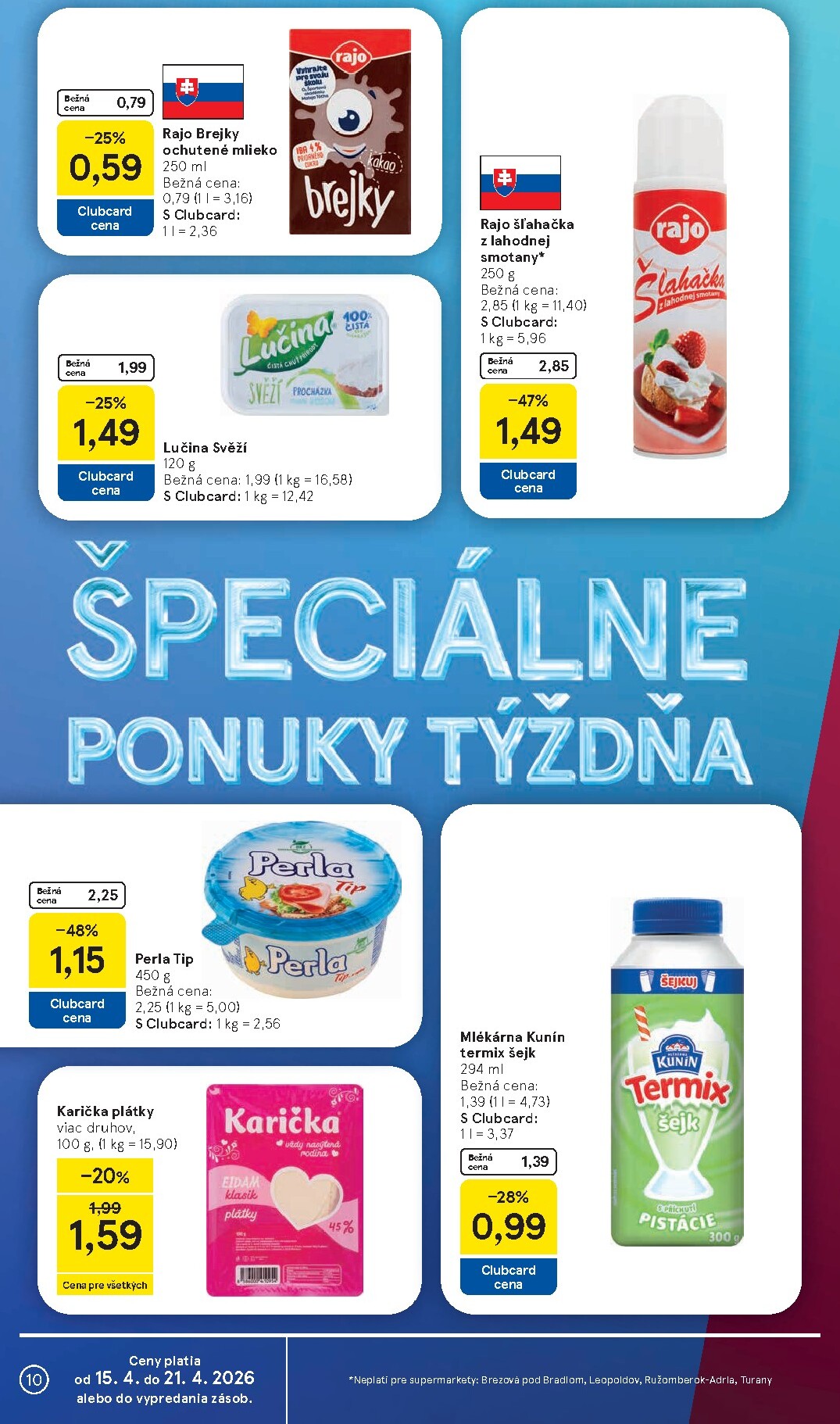 tesco - Nový leták Tesco supermarket platný od stredy, 15.04.2026 do utorka, 21.04.2026 - page: 10