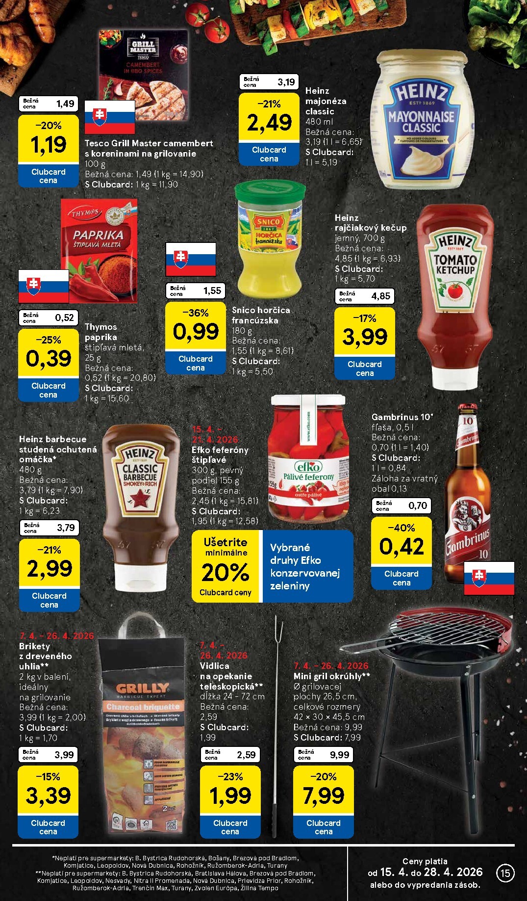 tesco - Nový leták Tesco supermarket platný od stredy, 15.04.2026 do utorka, 21.04.2026 - page: 15