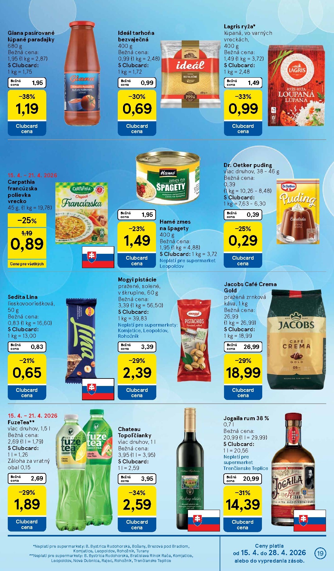 tesco - Nový leták Tesco supermarket platný od stredy, 15.04.2026 do utorka, 21.04.2026 - page: 19