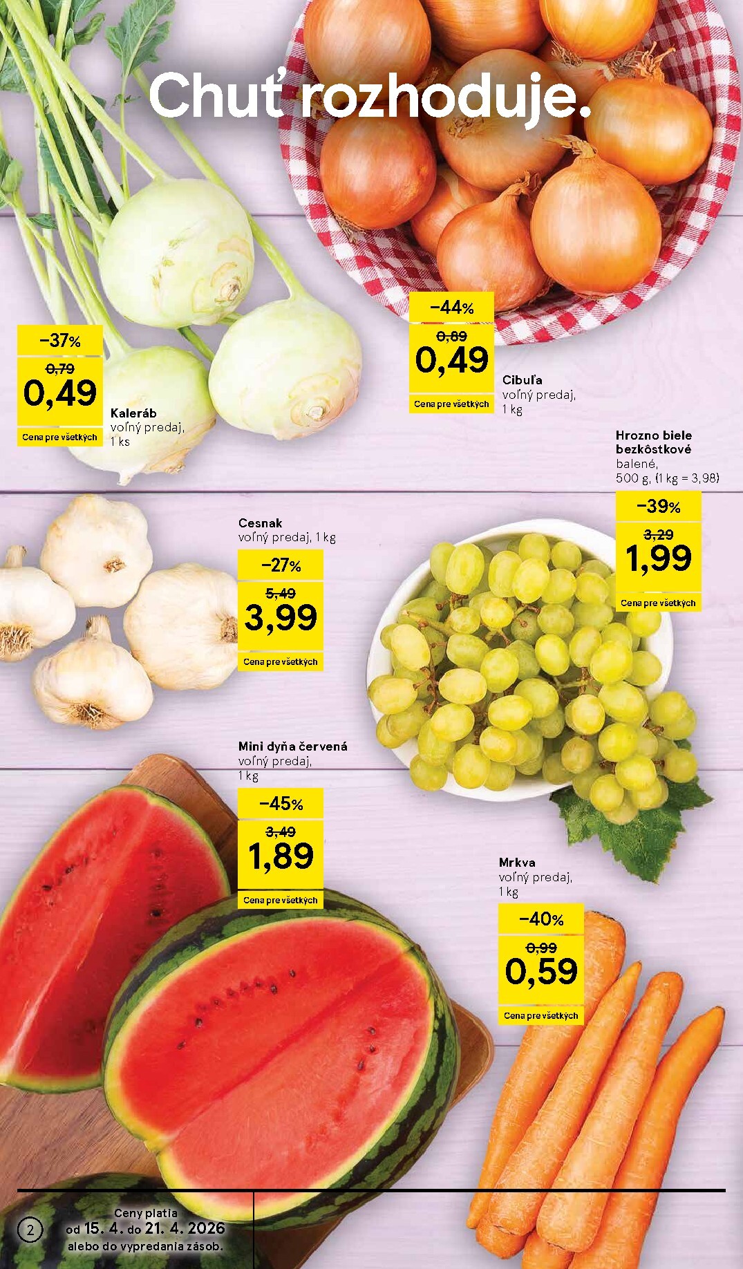 tesco - Nový leták Tesco platný od stredy, 15.04.2026 do utorka, 21.04.2026 - page: 2