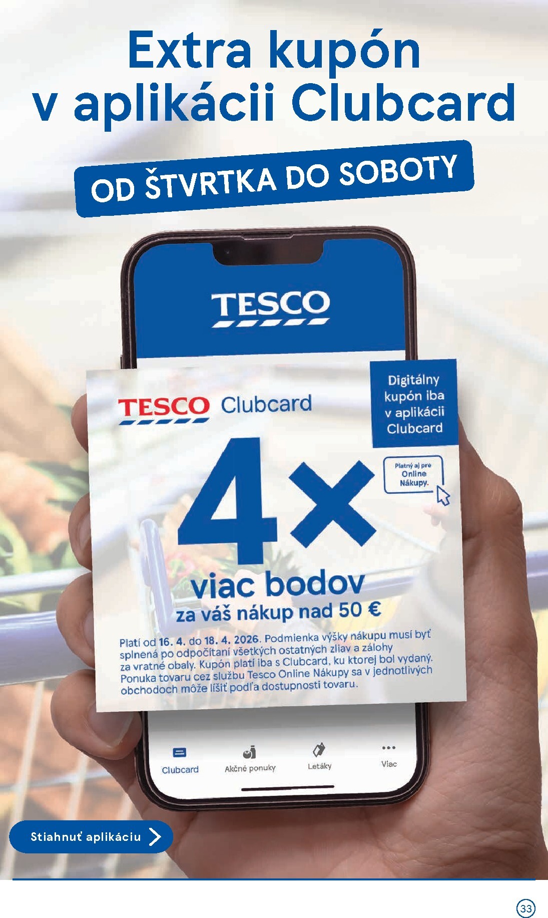 tesco - Nový leták Tesco platný od stredy, 15.04.2026 do utorka, 21.04.2026 - page: 33