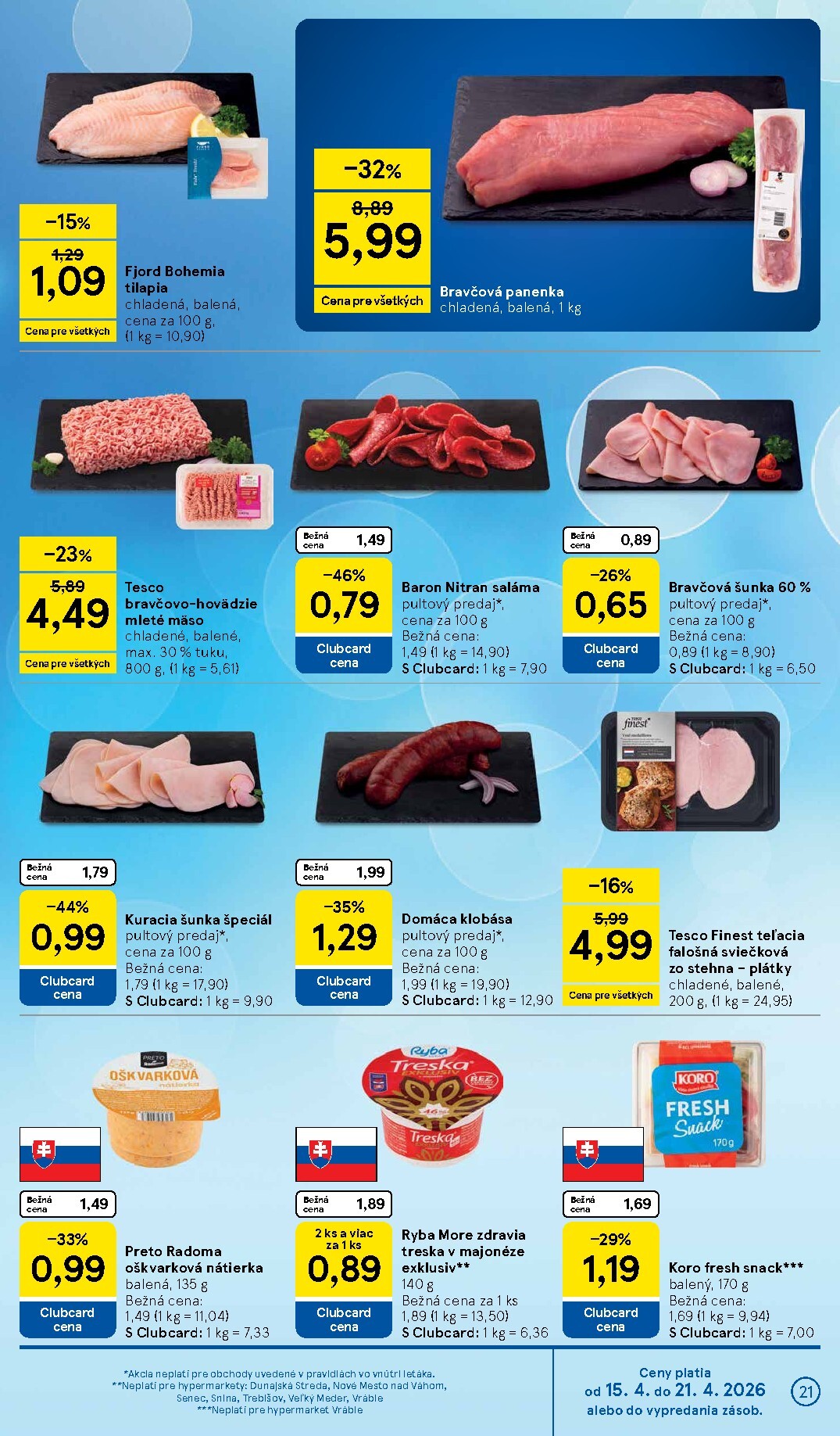 tesco - Nový leták Tesco platný od stredy, 15.04.2026 do utorka, 21.04.2026 - page: 21