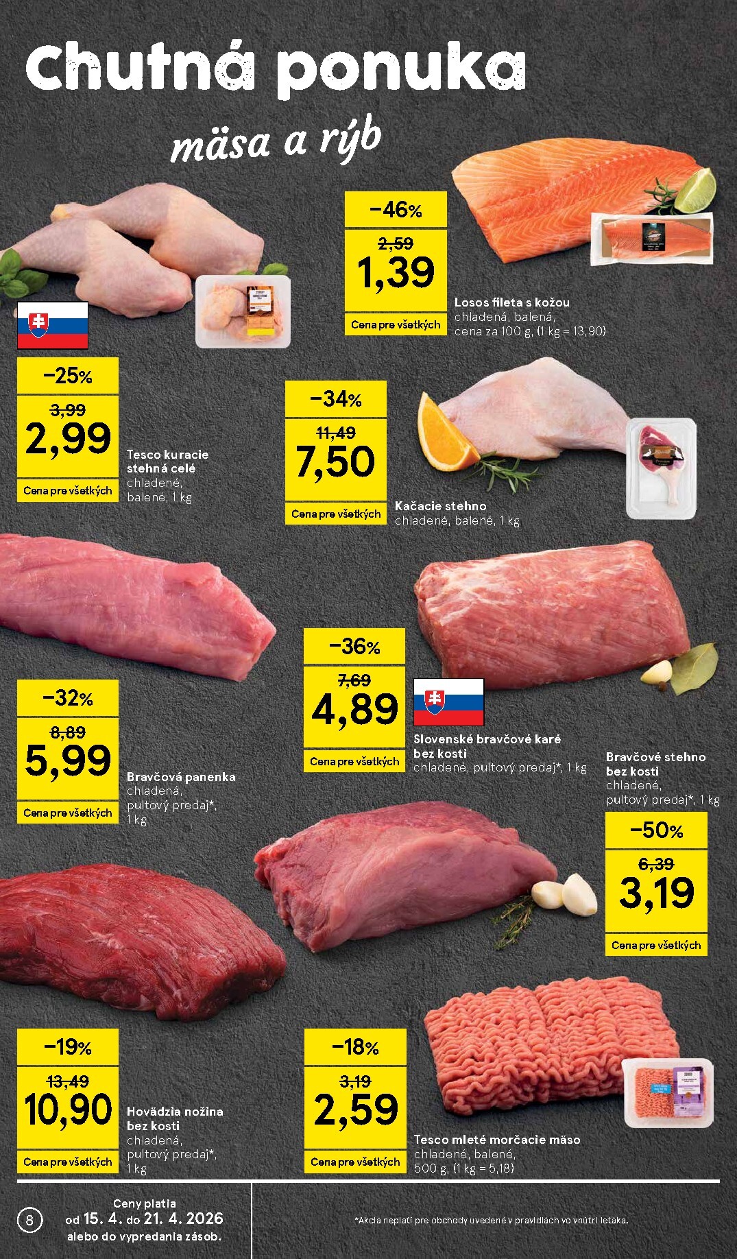tesco - Nový leták Tesco platný od stredy, 15.04.2026 do utorka, 21.04.2026 - page: 8
