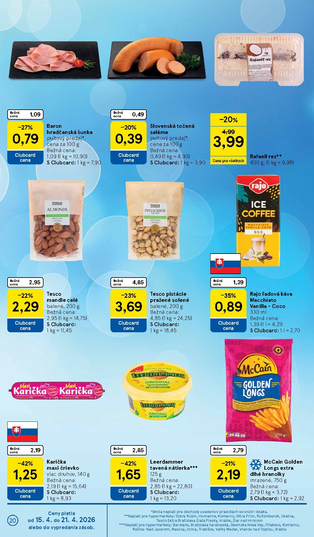 tesco - Nový leták Tesco platný od stredy, 15.04.2026 do utorka, 21.04.2026 - page: 20