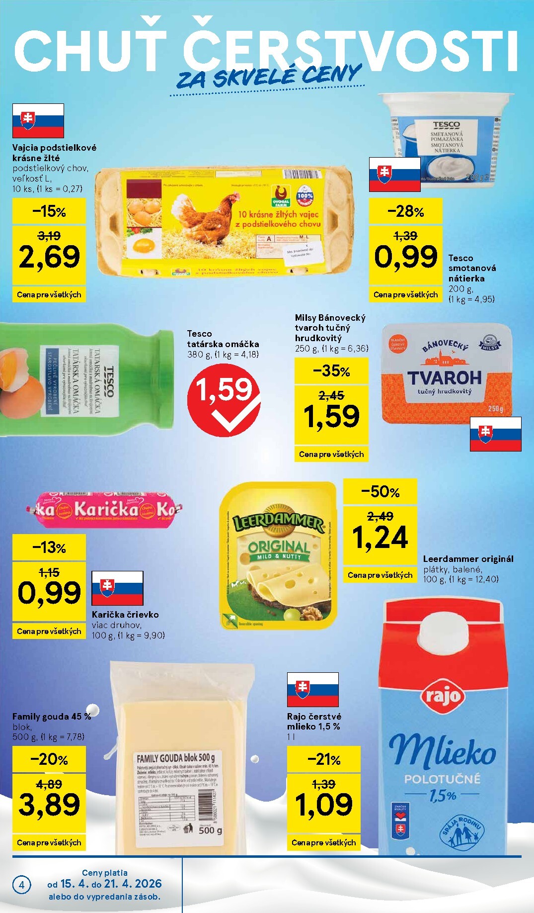 tesco - Nový leták Tesco platný od stredy, 15.04.2026 do utorka, 21.04.2026 - page: 4