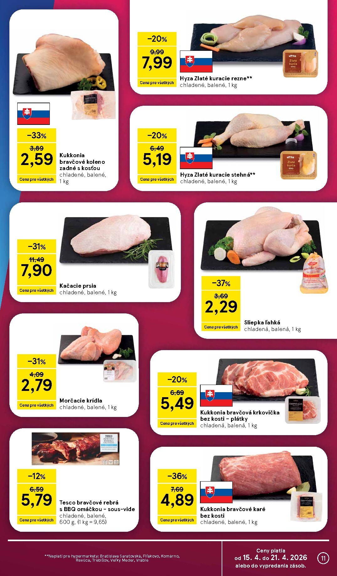 tesco - Nový leták Tesco platný od stredy, 15.04.2026 do utorka, 21.04.2026 - page: 11
