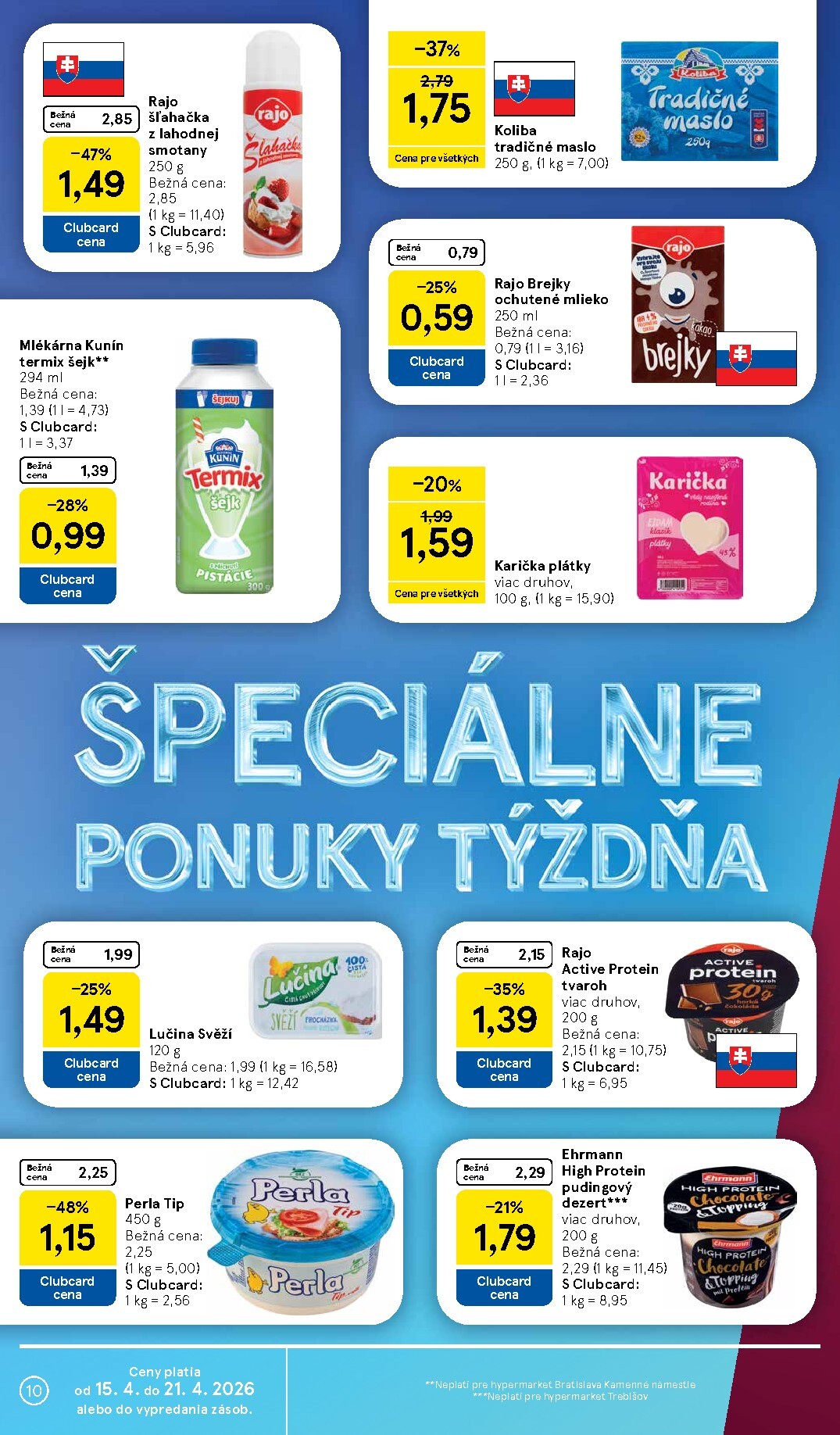 tesco - Nový leták Tesco platný od stredy, 15.04.2026 do utorka, 21.04.2026 - page: 10