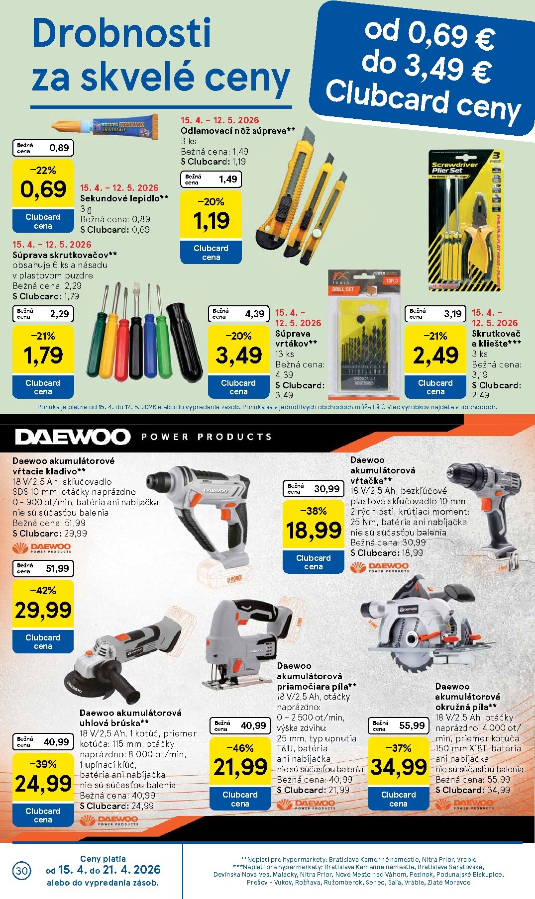 tesco - Nový leták Tesco platný od stredy, 15.04.2026 do utorka, 21.04.2026 - page: 30