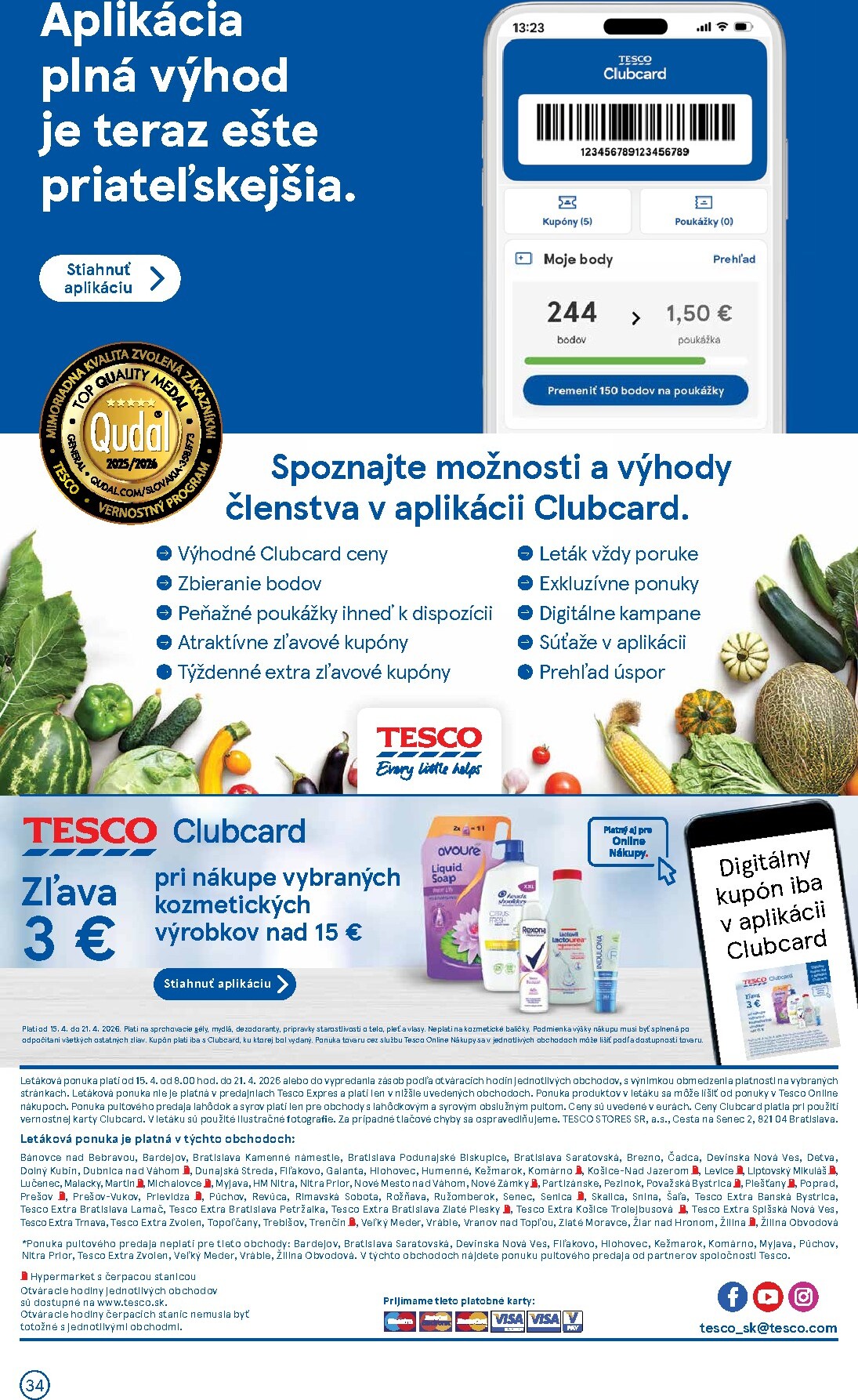 tesco - Nový leták Tesco platný od stredy, 15.04.2026 do utorka, 21.04.2026 - page: 34