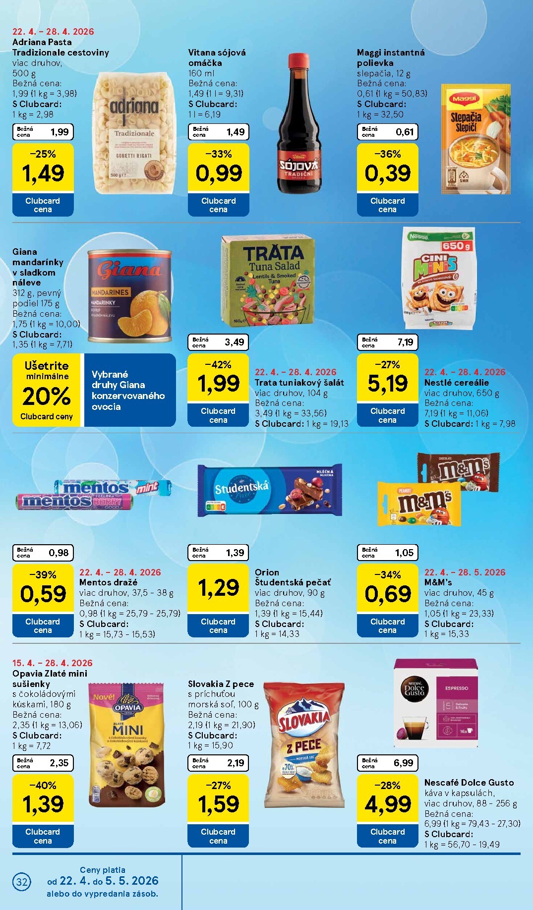 tesco - Nový leták Tesco od stredy, 22.04.2026 do utorka, 28.04.2026 - page: 32