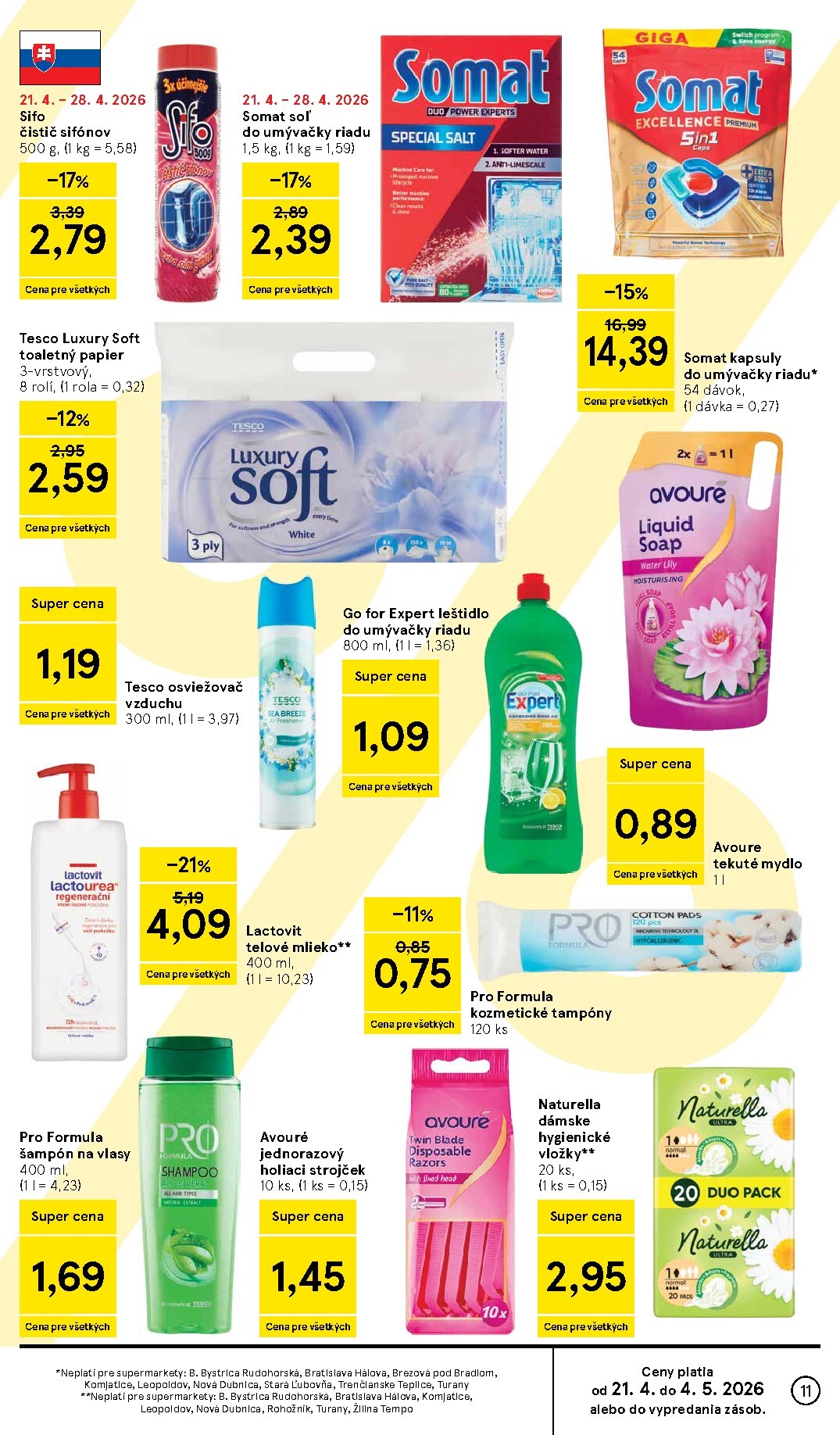 tesco - Nový leták Tesco supermarket od stredy, 22.04.2026 do utorka, 28.04.2026 - page: 11