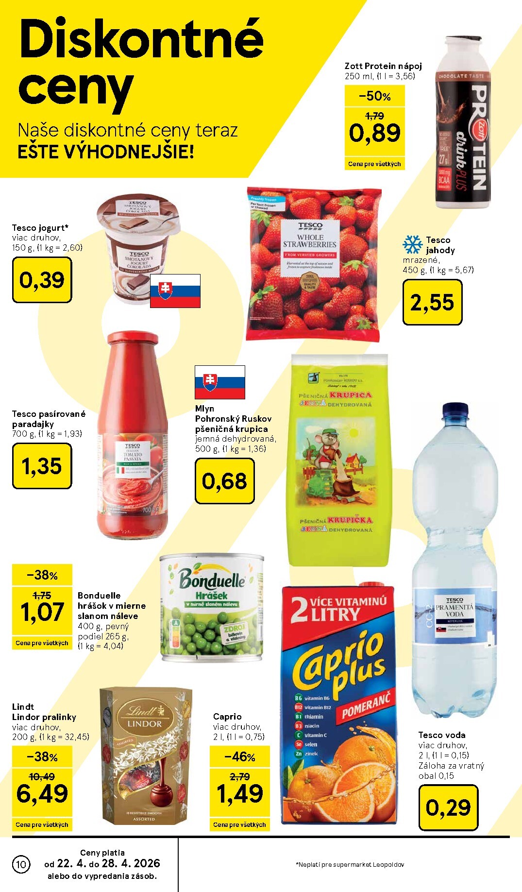 tesco - Nový leták Tesco supermarket od stredy, 22.04.2026 do utorka, 28.04.2026 - page: 10