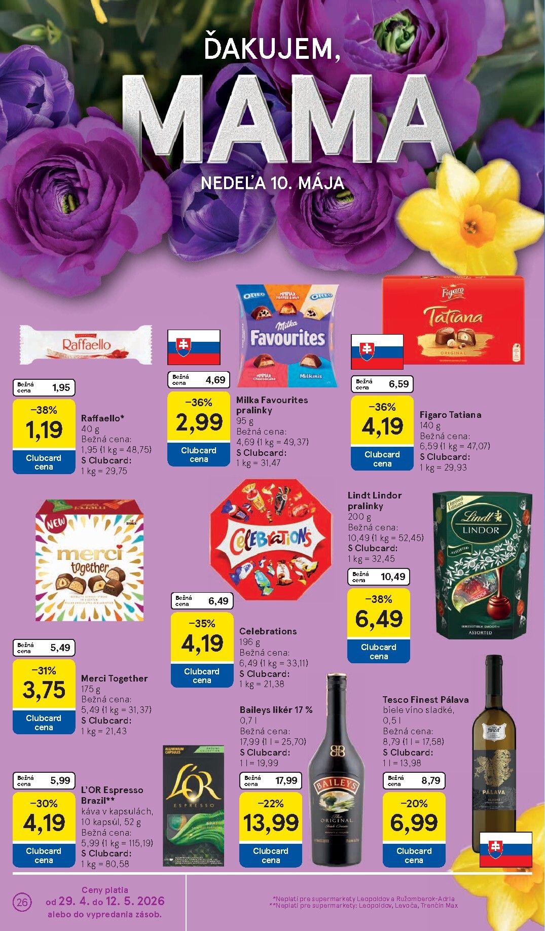 tesco - Nový leták Tesco supermarket od stredy, 29.04.2026 do utorka, 05.05.2026 - page: 26