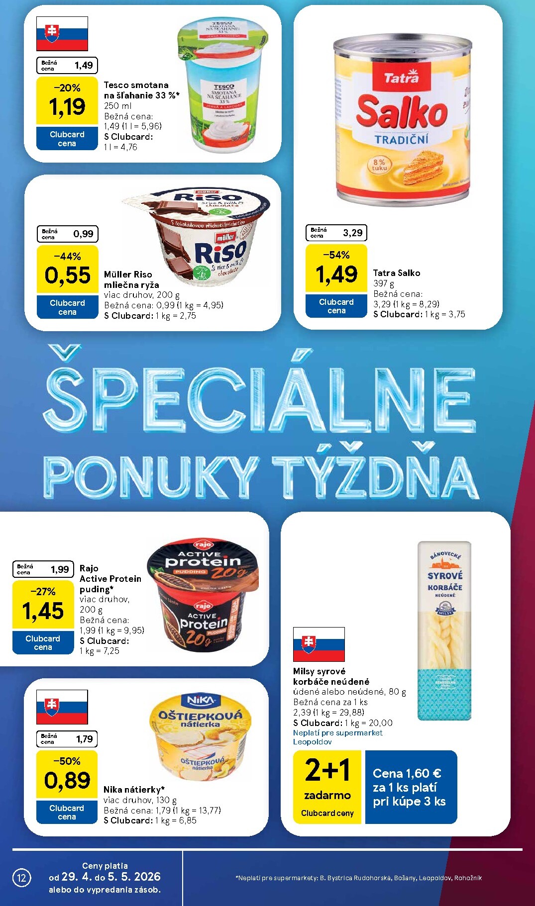 tesco - Nový leták Tesco supermarket od stredy, 29.04.2026 do utorka, 05.05.2026 - page: 12