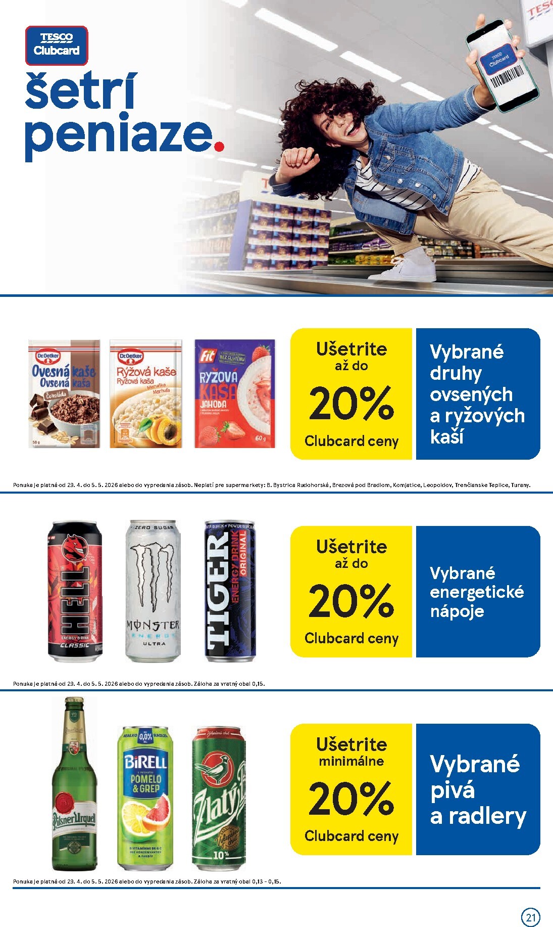 tesco - Nový leták Tesco supermarket od stredy, 29.04.2026 do utorka, 05.05.2026 - page: 21