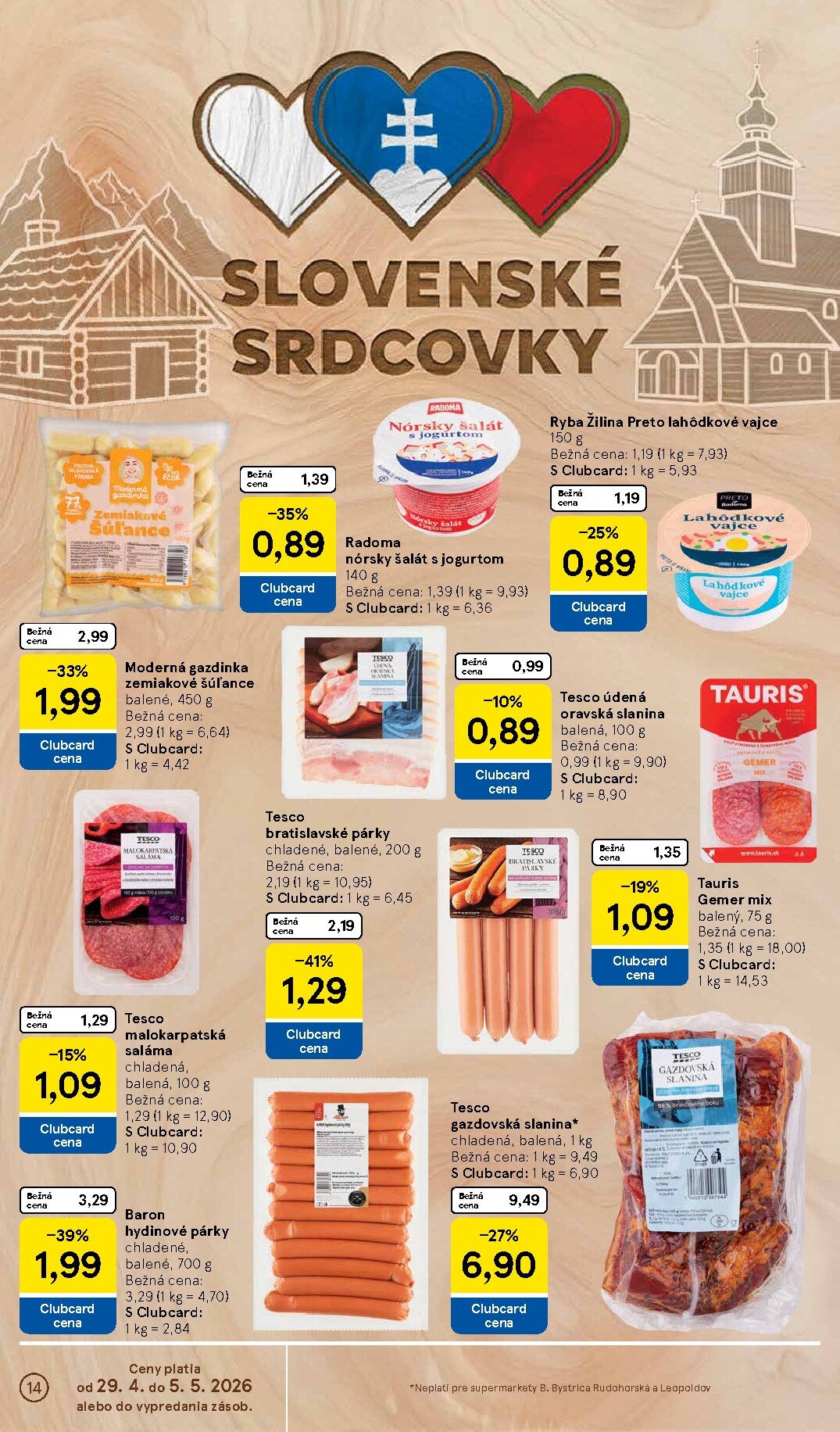 tesco - Nový leták Tesco supermarket od stredy, 29.04.2026 do utorka, 05.05.2026 - page: 14