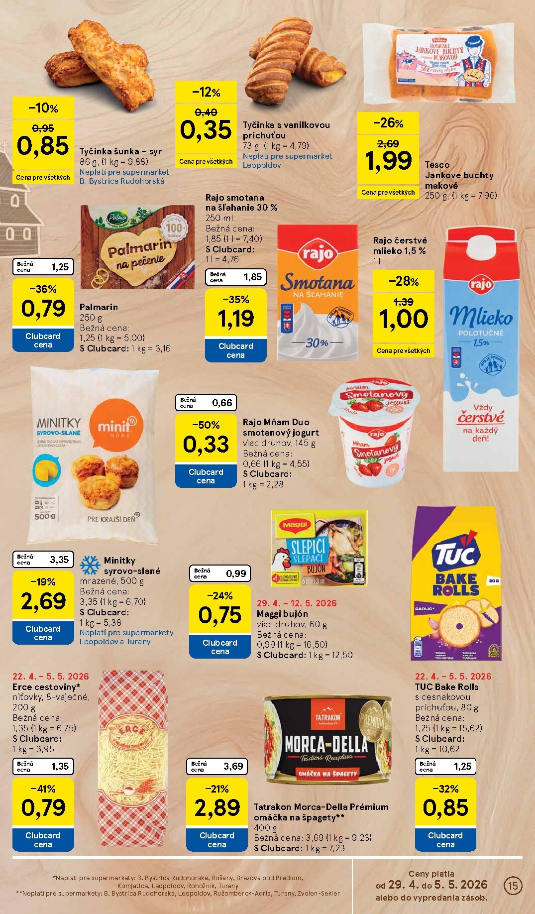 tesco - Nový leták Tesco supermarket od stredy, 29.04.2026 do utorka, 05.05.2026 - page: 15