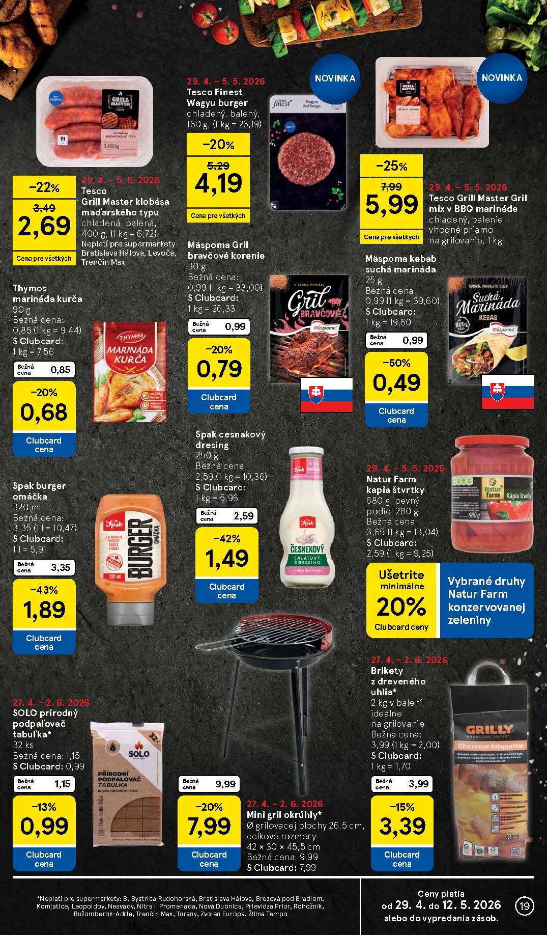 tesco - Nový leták Tesco supermarket od stredy, 29.04.2026 do utorka, 05.05.2026 - page: 19