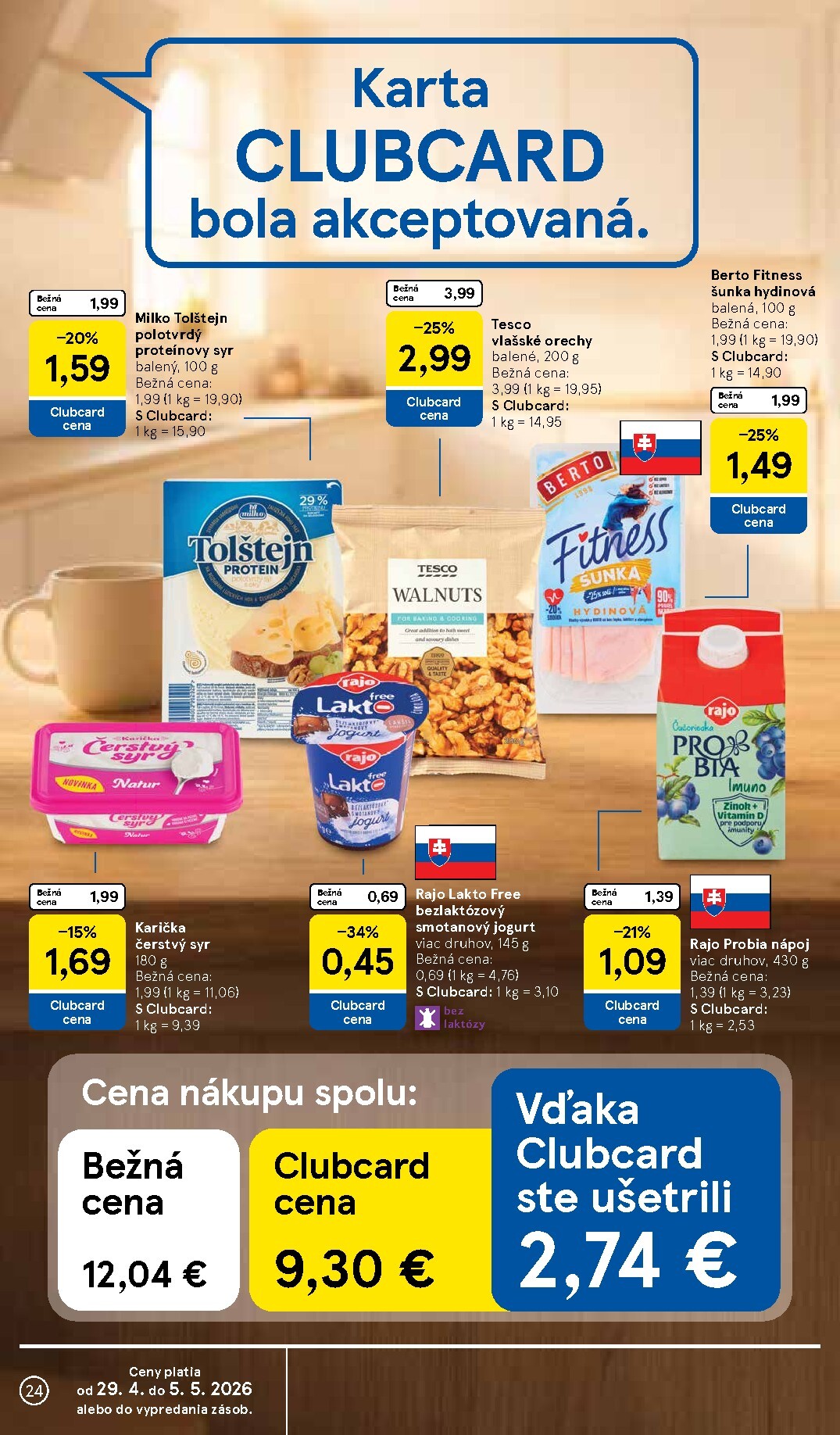tesco - Nový leták Tesco supermarket od stredy, 29.04.2026 do utorka, 05.05.2026 - page: 24