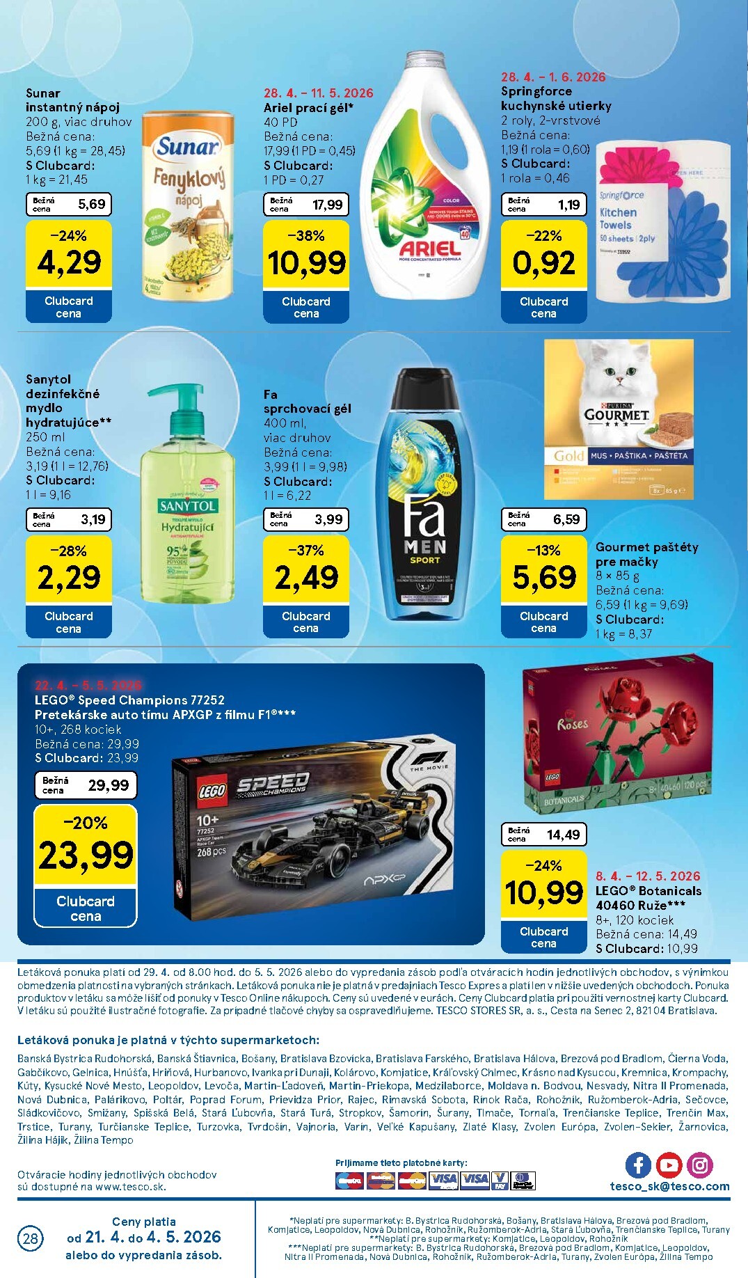tesco - Nový leták Tesco supermarket od stredy, 29.04.2026 do utorka, 05.05.2026 - page: 28