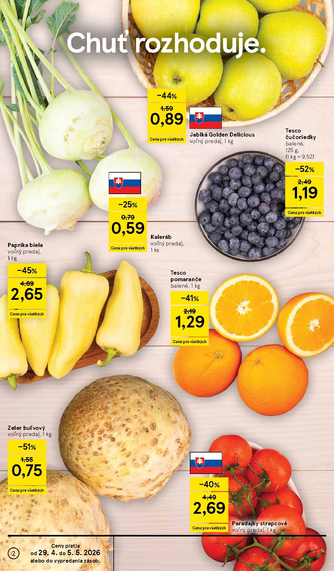 tesco - Nový leták Tesco supermarket od stredy, 29.04.2026 do utorka, 05.05.2026 - page: 2