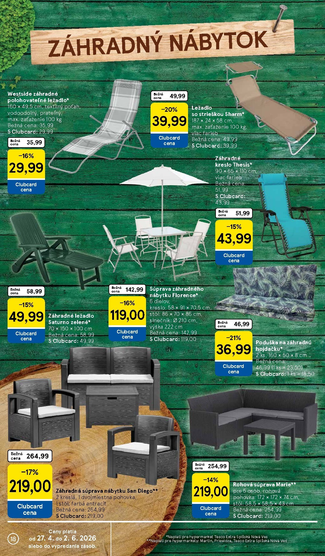 tesco - Aktuálny leták Tesco - Všetko pre vašu záhradu od pondelka, 27.04.2026 do nedele, 24.05.2026 - page: 18