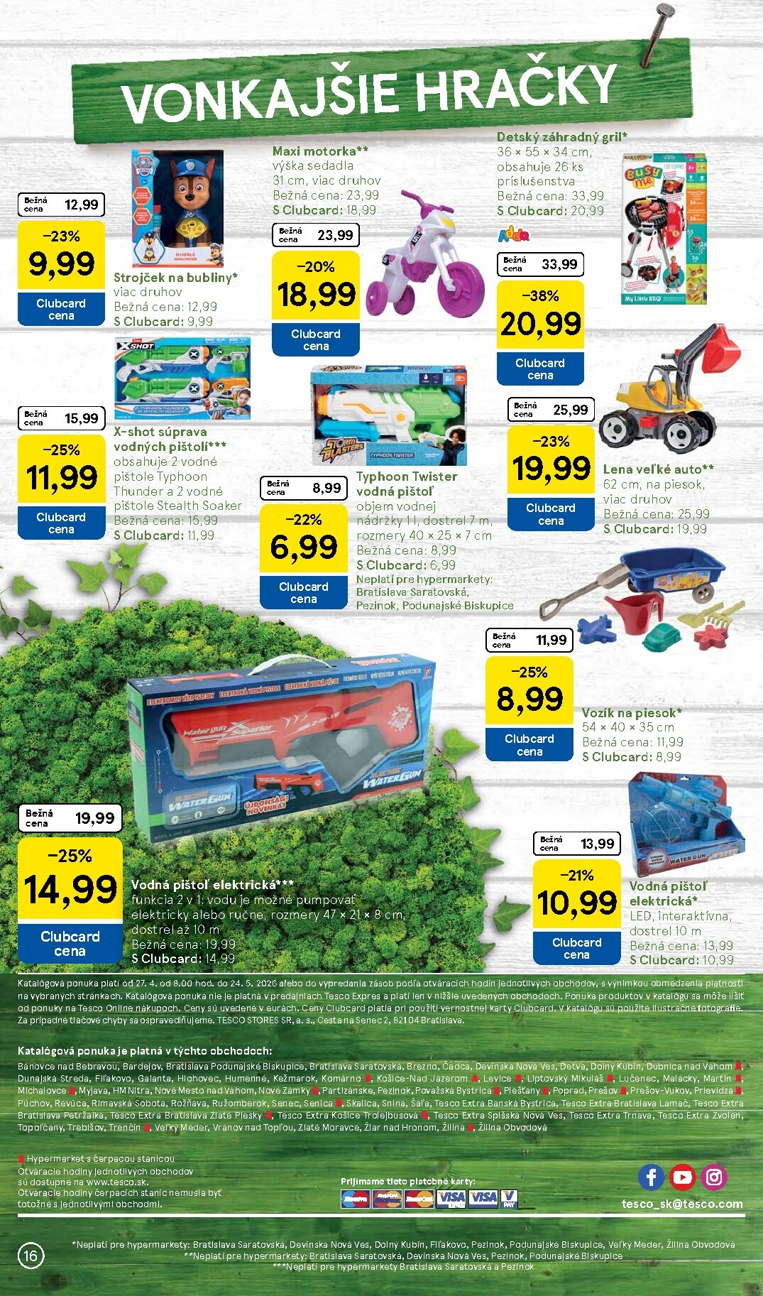 tesco - Aktuálny leták Tesco - Všetko pre vašu záhradu od pondelka, 27.04.2026 do nedele, 24.05.2026 - page: 16