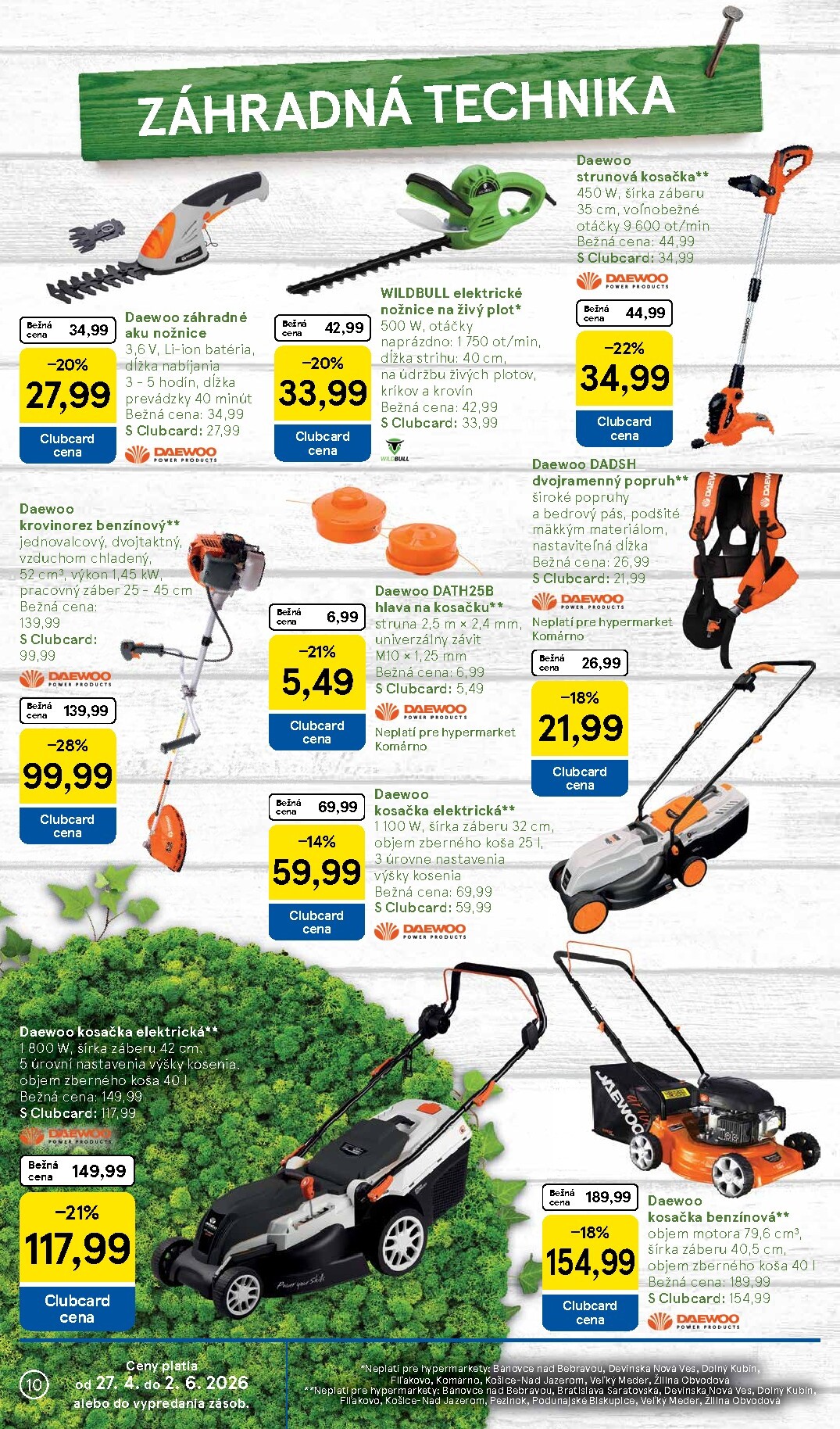 tesco - Aktuálny leták Tesco - Všetko pre vašu záhradu od pondelka, 27.04.2026 do nedele, 24.05.2026 - page: 10