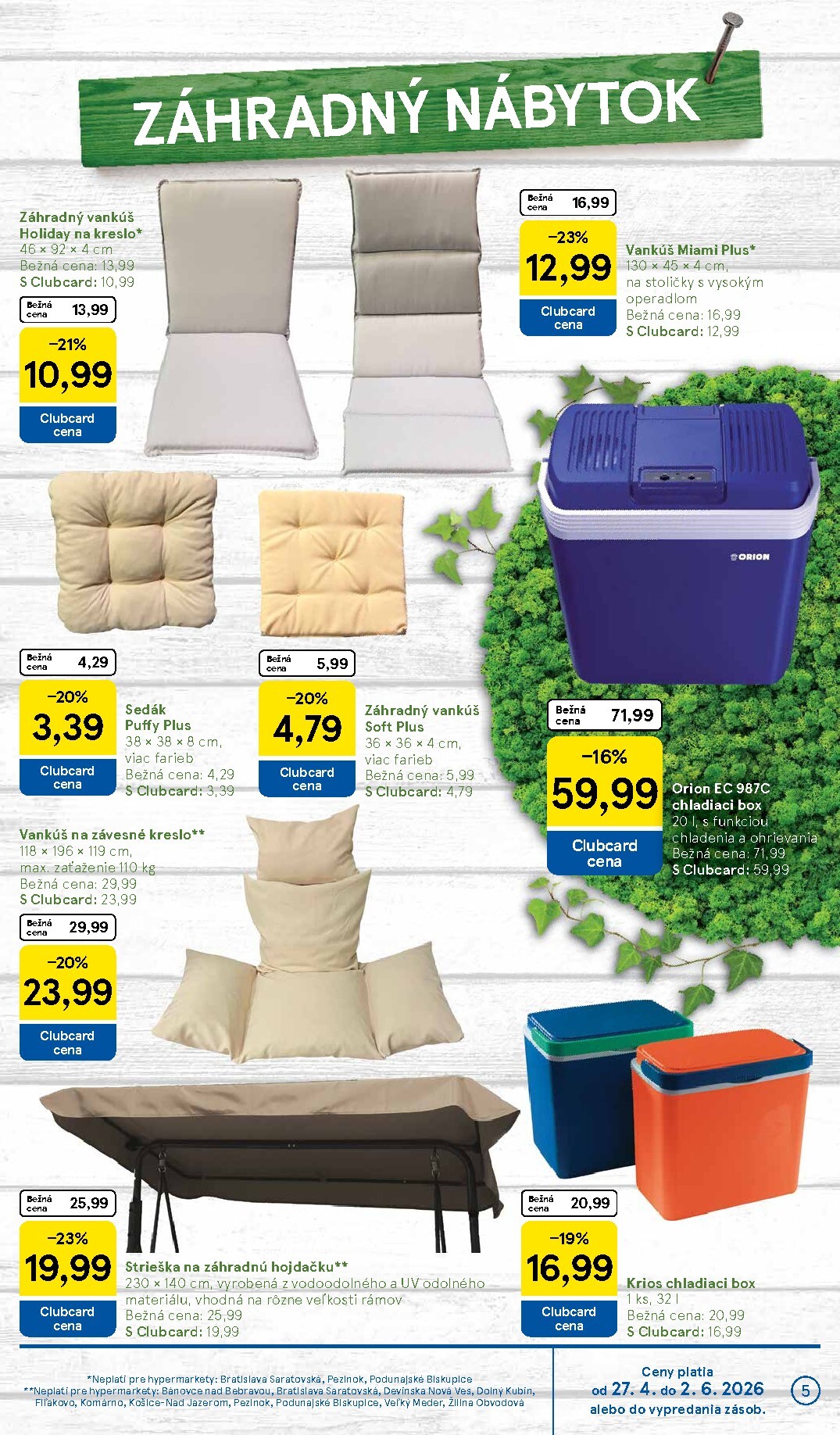 tesco - Aktuálny leták Tesco - Všetko pre vašu záhradu od pondelka, 27.04.2026 do nedele, 24.05.2026 - page: 5