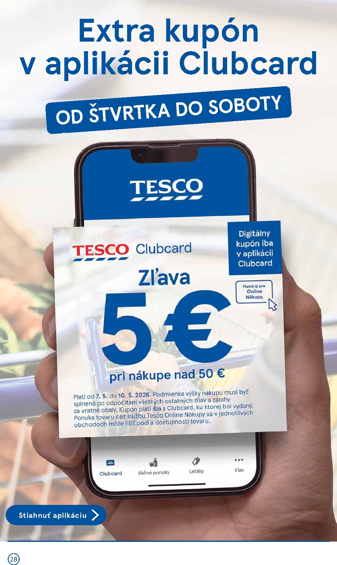 tesco - Nový leták Tesco supermarket od stredy, 06.05.2026 do utorka, 12.05.2026 - page: 28