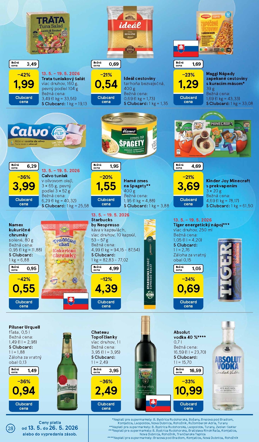 tesco - Nový leták Tesco supermarket od stredy, 13.05.2026 do utorka, 19.05.2026 - page: 28
