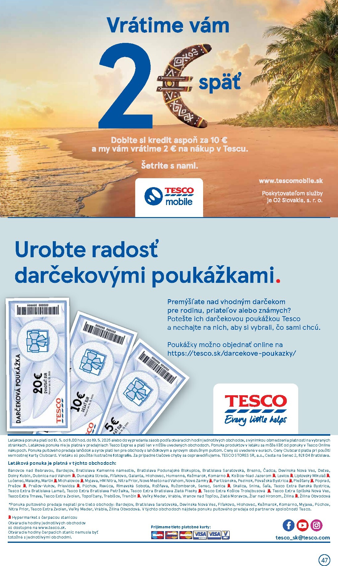 tesco - Nový leták Tesco od stredy, 13.05.2026 do utorka, 19.05.2026 - page: 47