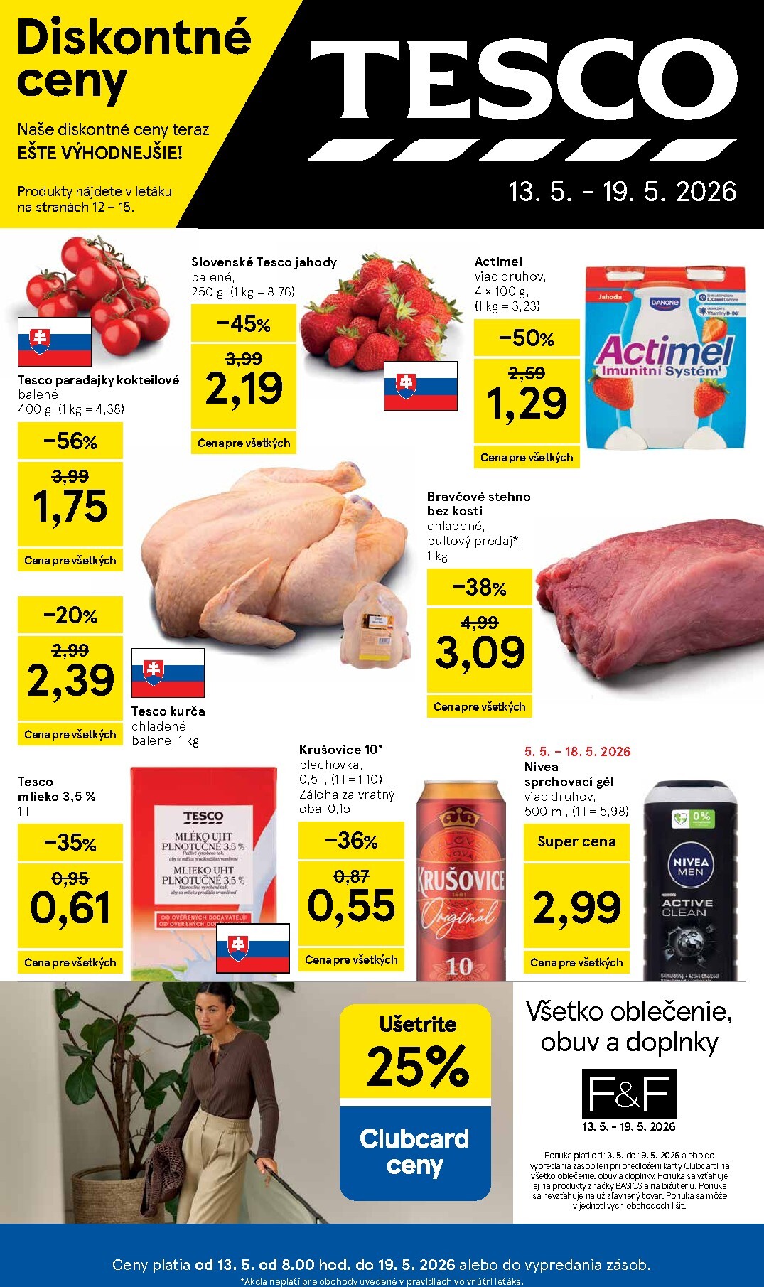 tesco - Nový leták Tesco od stredy, 13.05.2026 do utorka, 19.05.2026 - page: 1