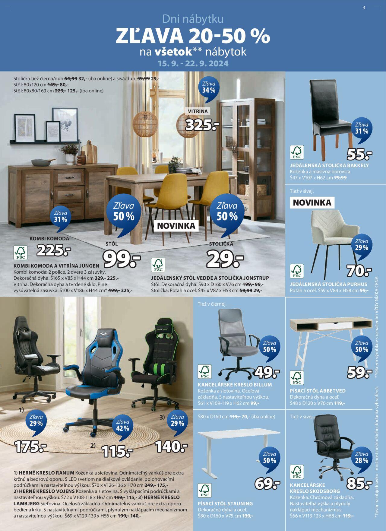 jysk - JYSK leták 15.09.2024 - 15.10.2024 - page: 3