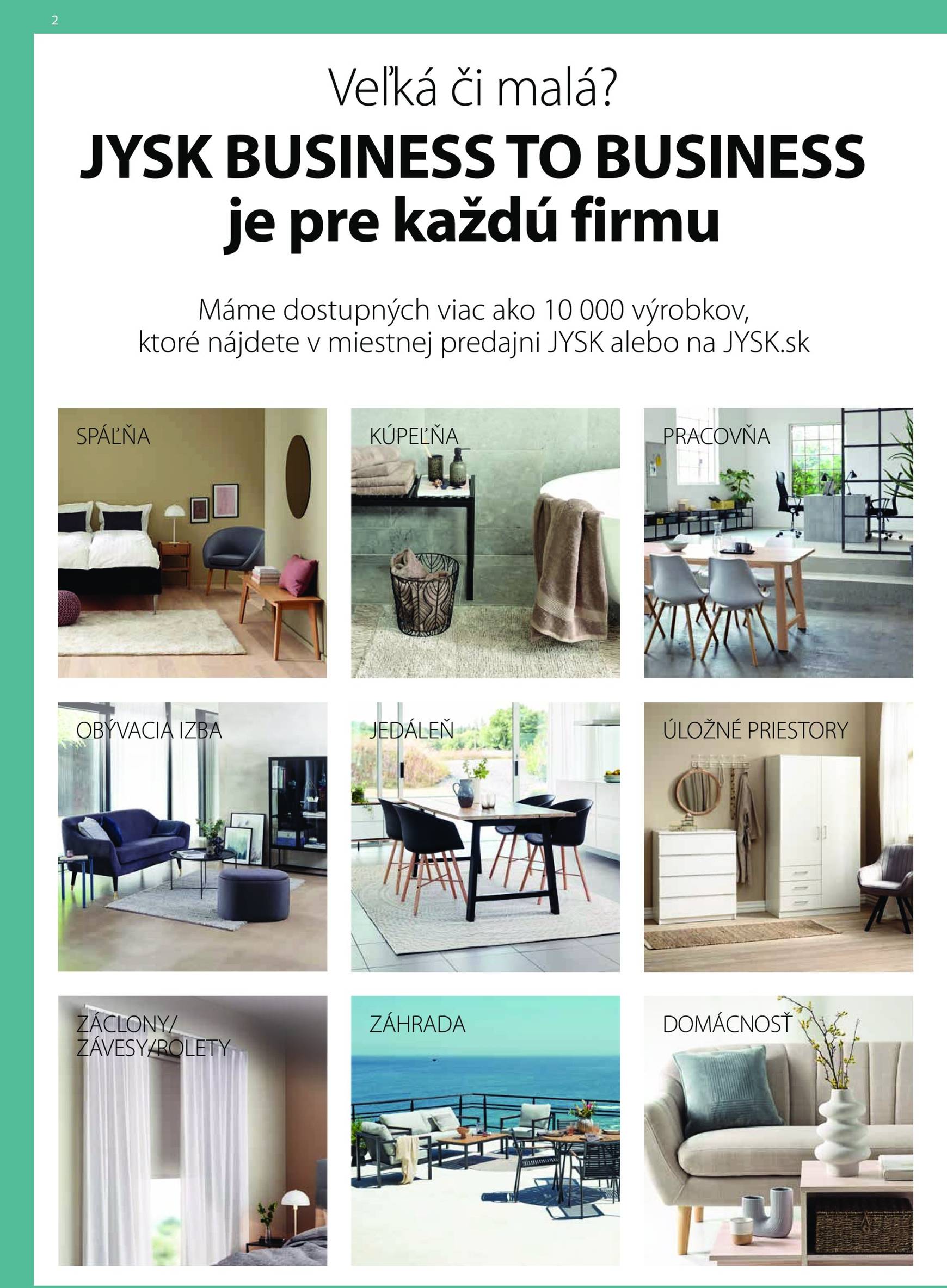 jysk - JYSK - Business to Business leták platný od 01.01. - 31.12. - page: 2