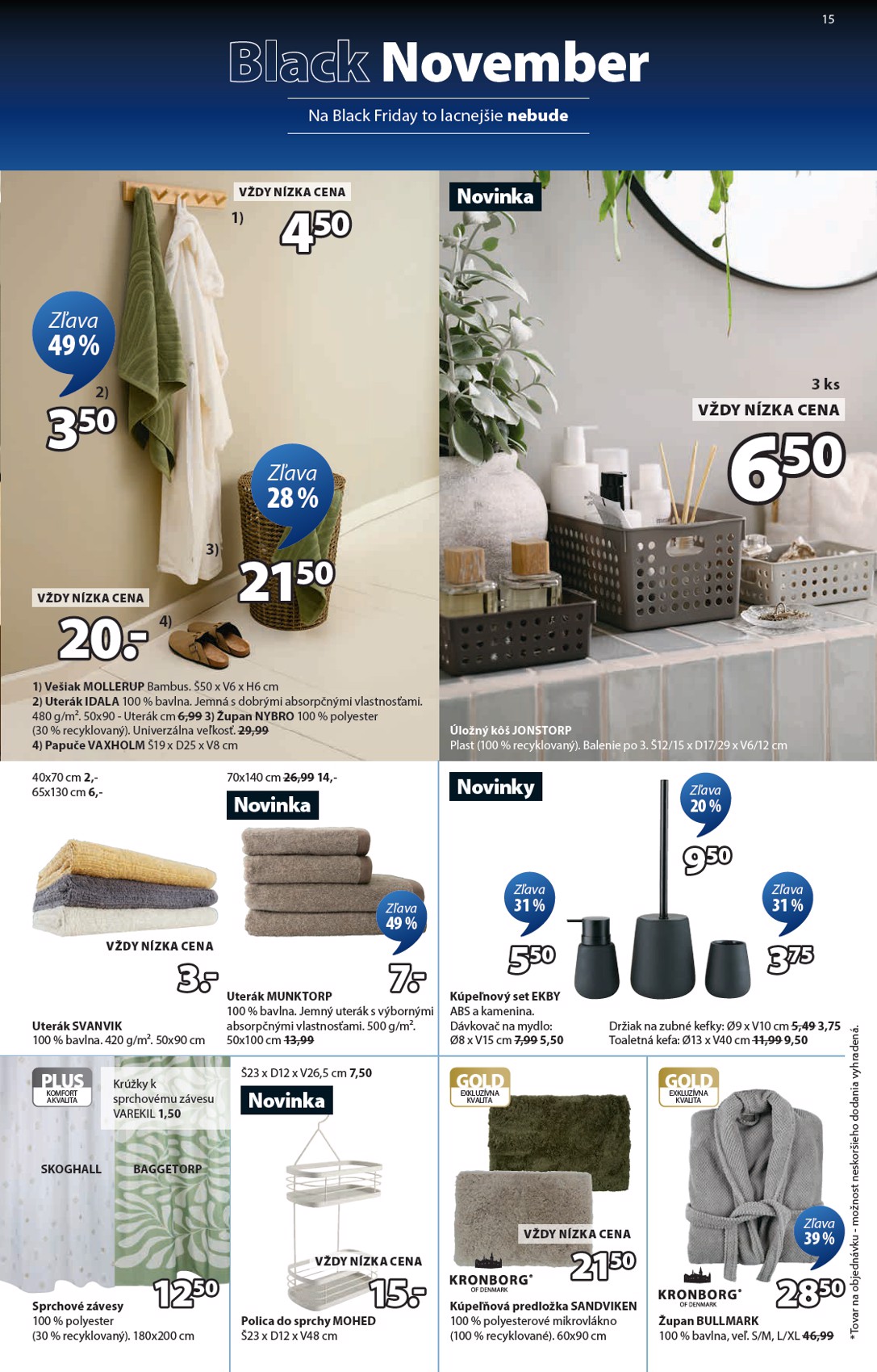 jysk - Leták JYSK - Black Friday platný od 03.11. do 23.11. - page: 15