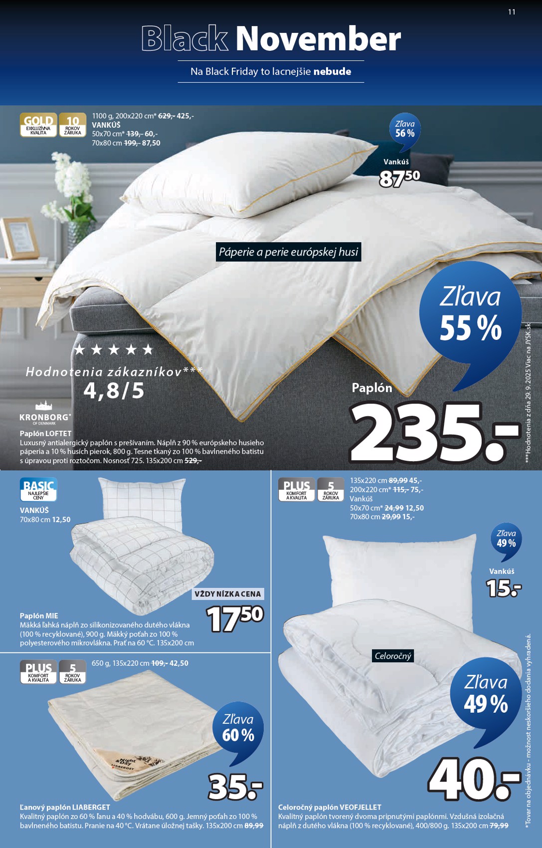 jysk - Leták JYSK - Black Friday platný od 03.11. do 23.11. - page: 11