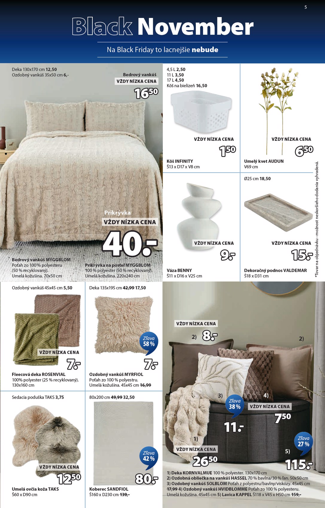 jysk - Leták JYSK - Black November platný od 10.11. do 23.11. - page: 5