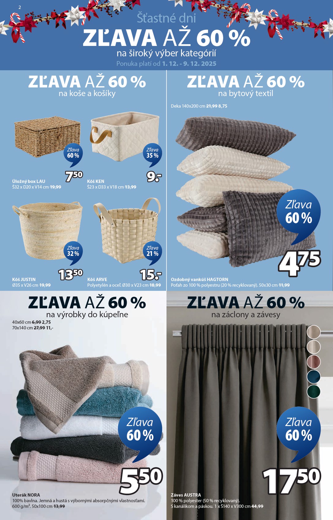 jysk - Leták Jysk platný od 01.12. do 23.12. - page: 2