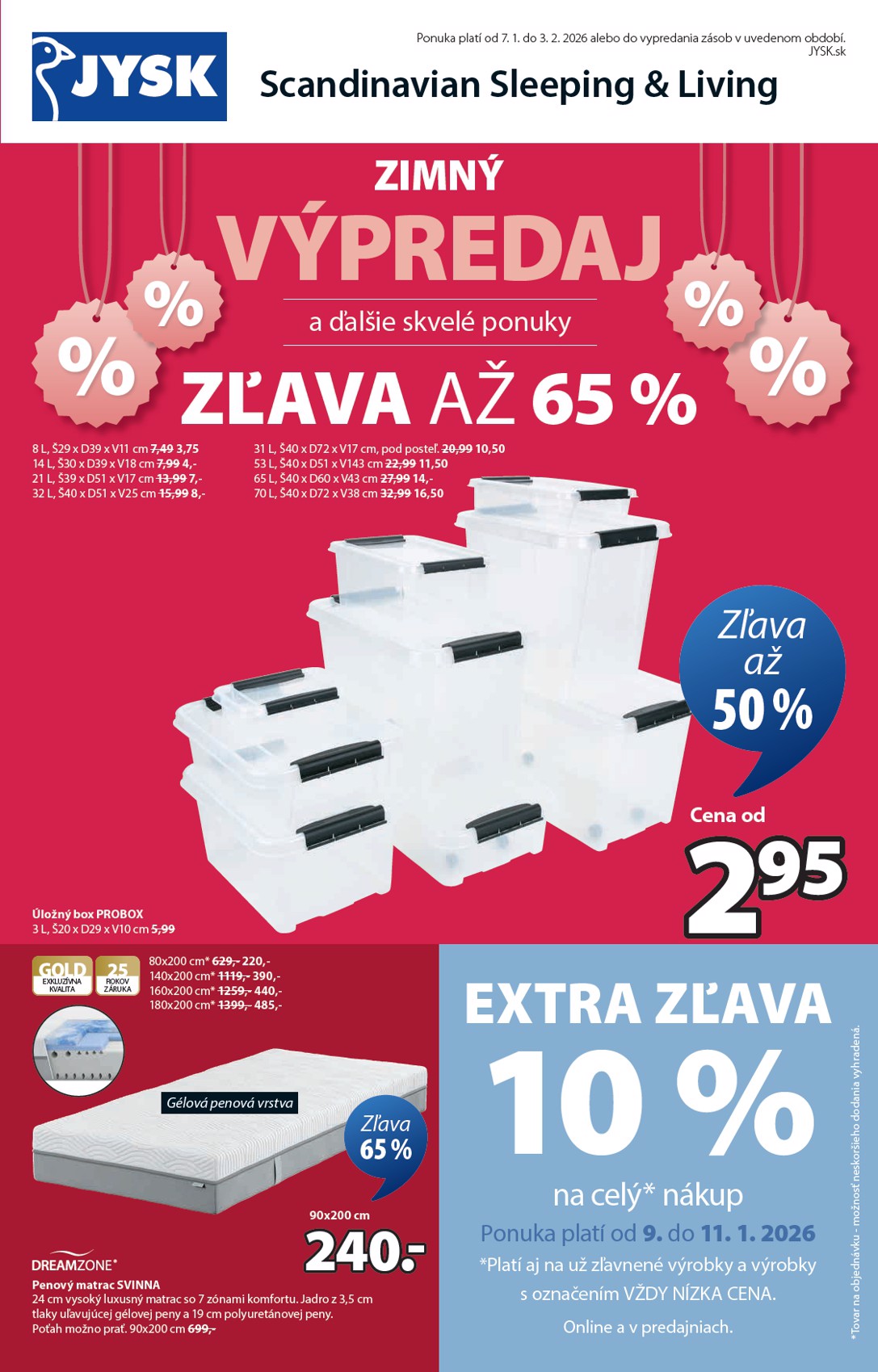 jysk - Leták Jysk platný od 07.01. do 03.02.
