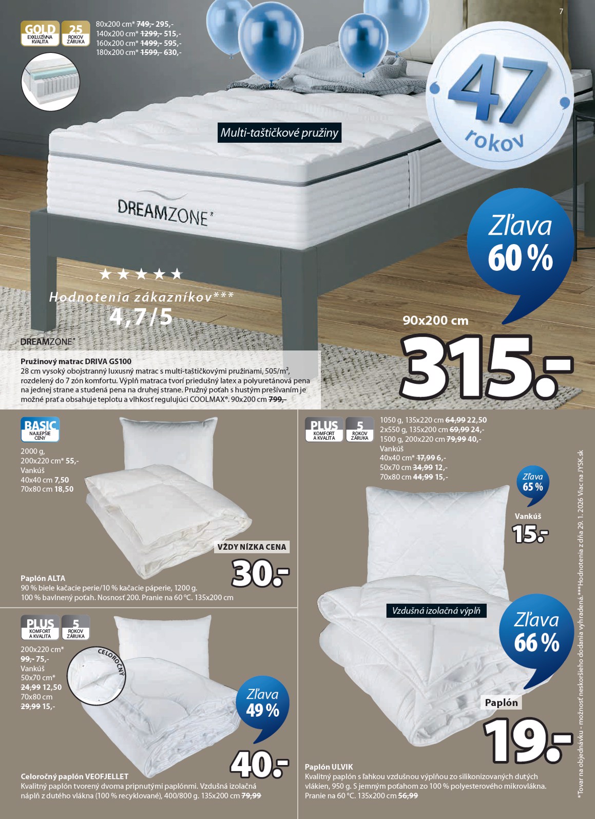 jysk - Leták Jysk platný od 25.03.2026 do 14.04.2026 - page: 7
