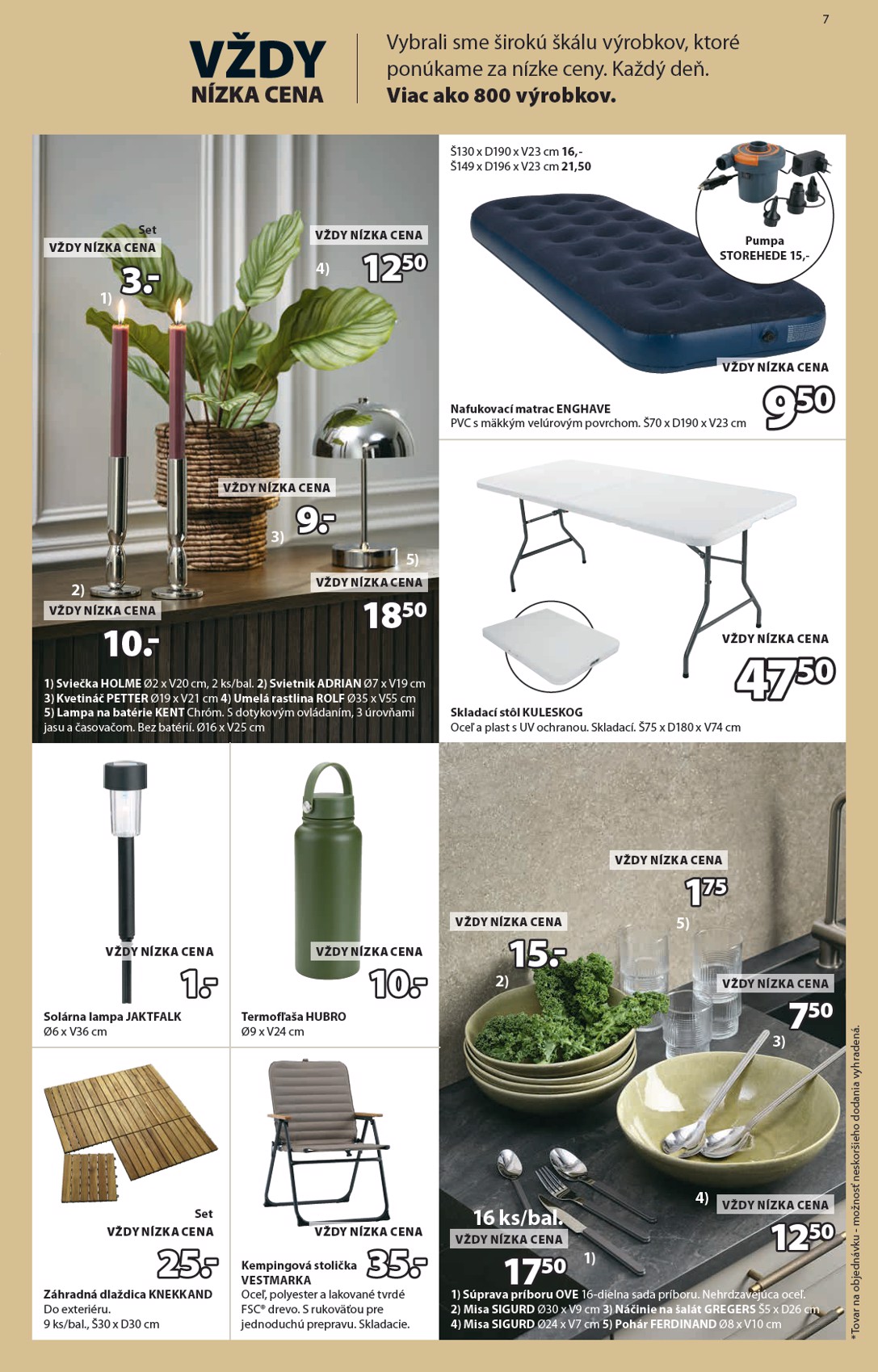 jysk - Aktuálny leták Jysk platný od stredy, 15.04.2026 do piatku, 26.06.2026 - page: 7