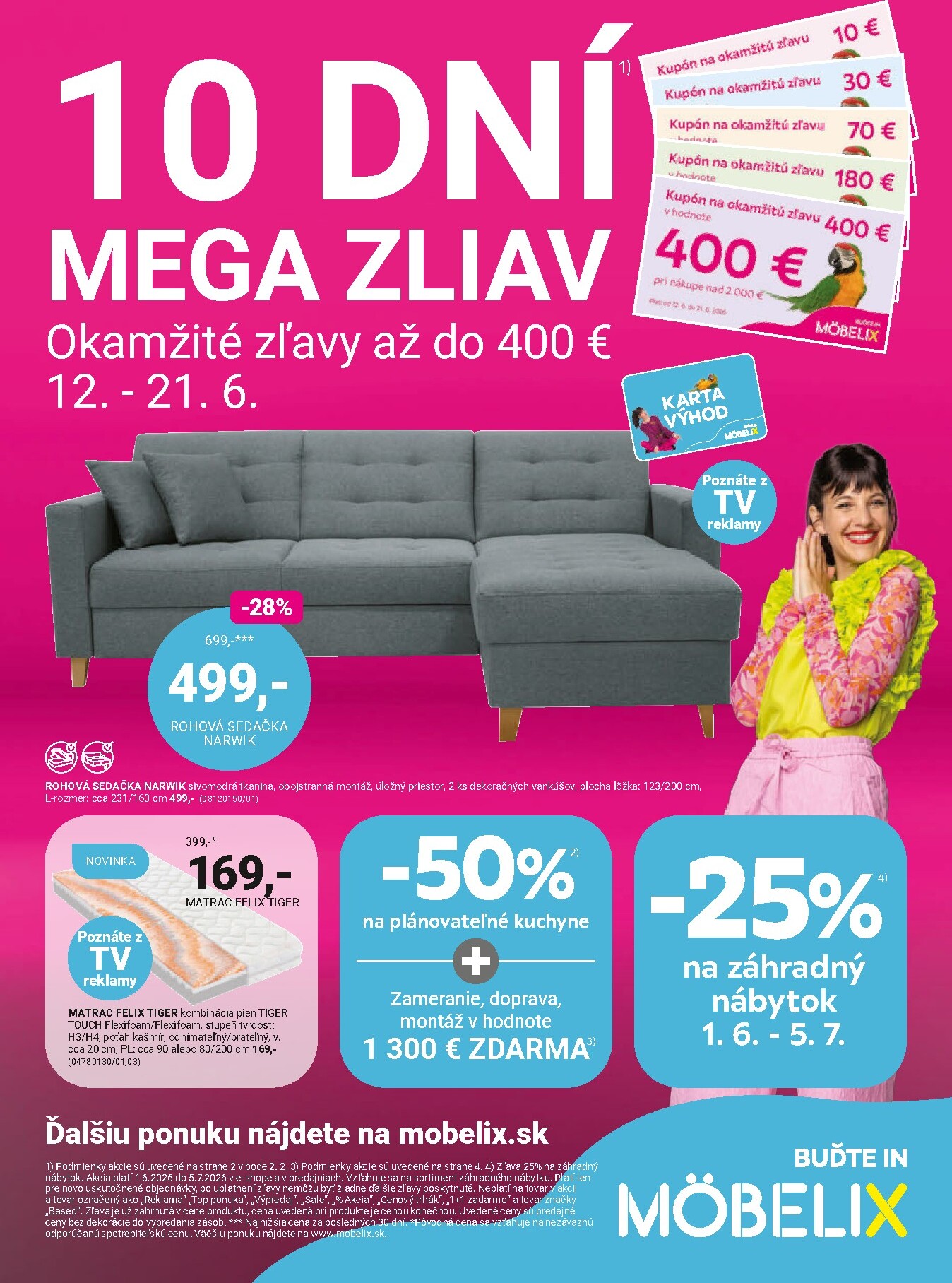 mobelix - Aktuálny Möbelix leták od pondelka, 08.06.2026 do nedele, 05.07.2026