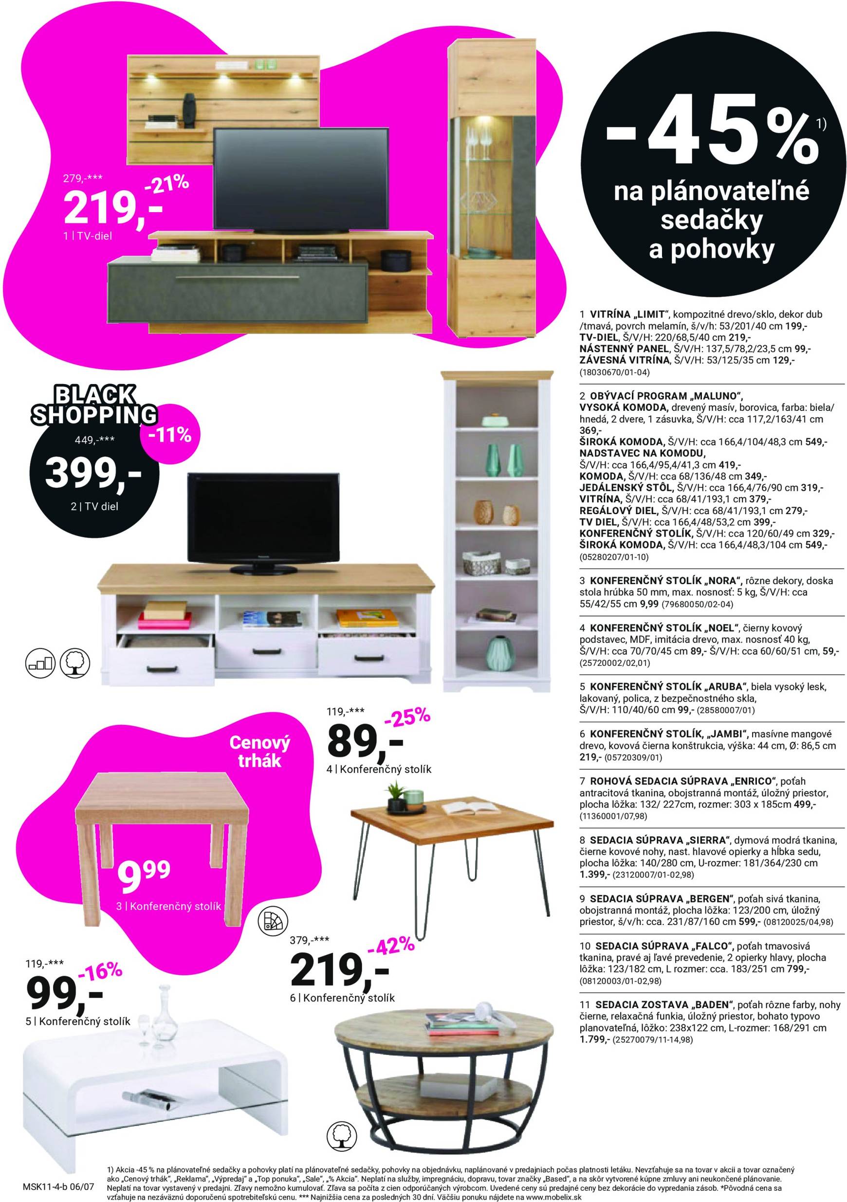 mobelix - Möbelix - Black Friday leták platný od 11.11. - 21.11. - page: 6