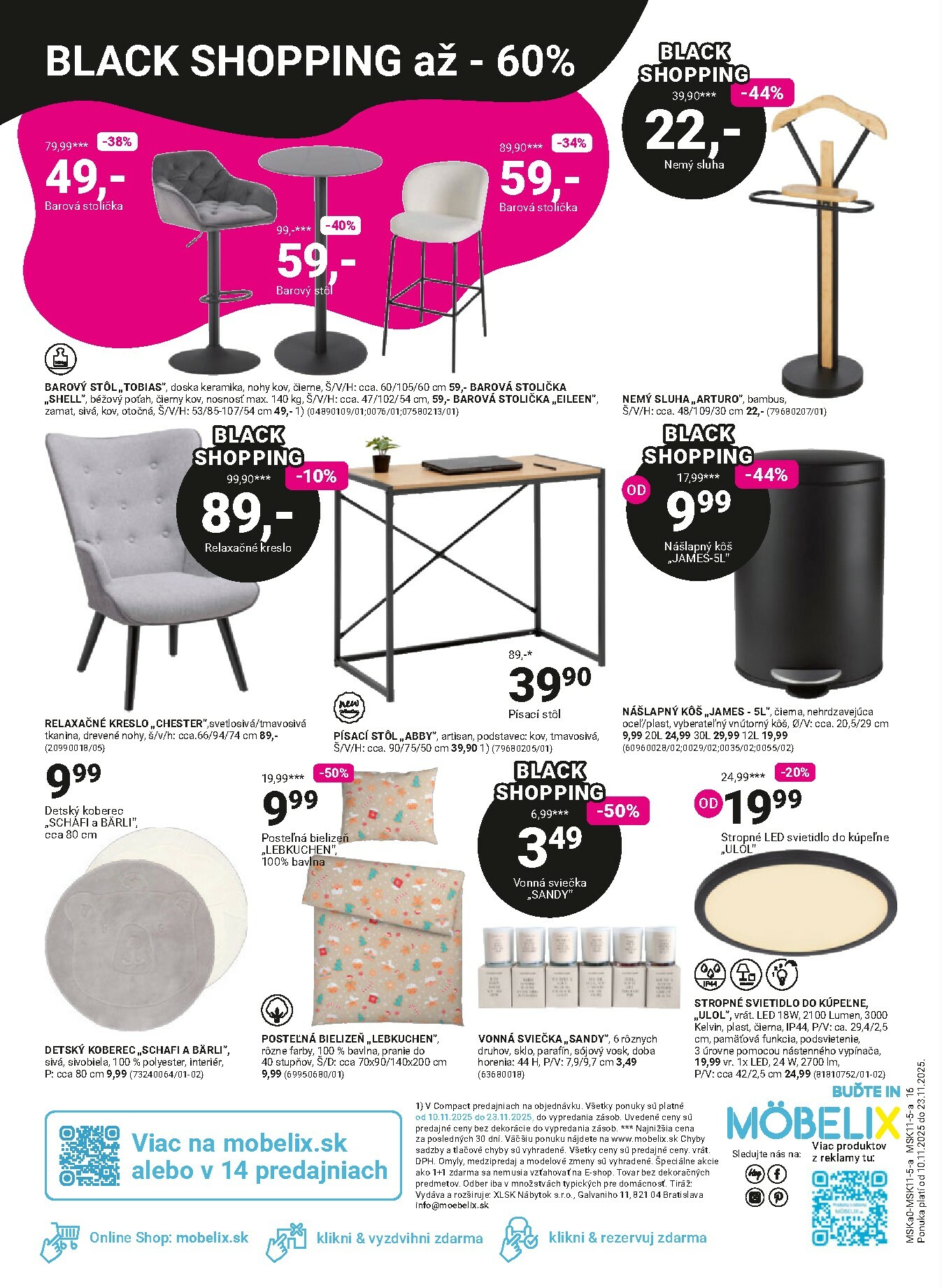 mobelix - Leták Möbelix - Black Friday platný od 10.11. do 23.11. - page: 16